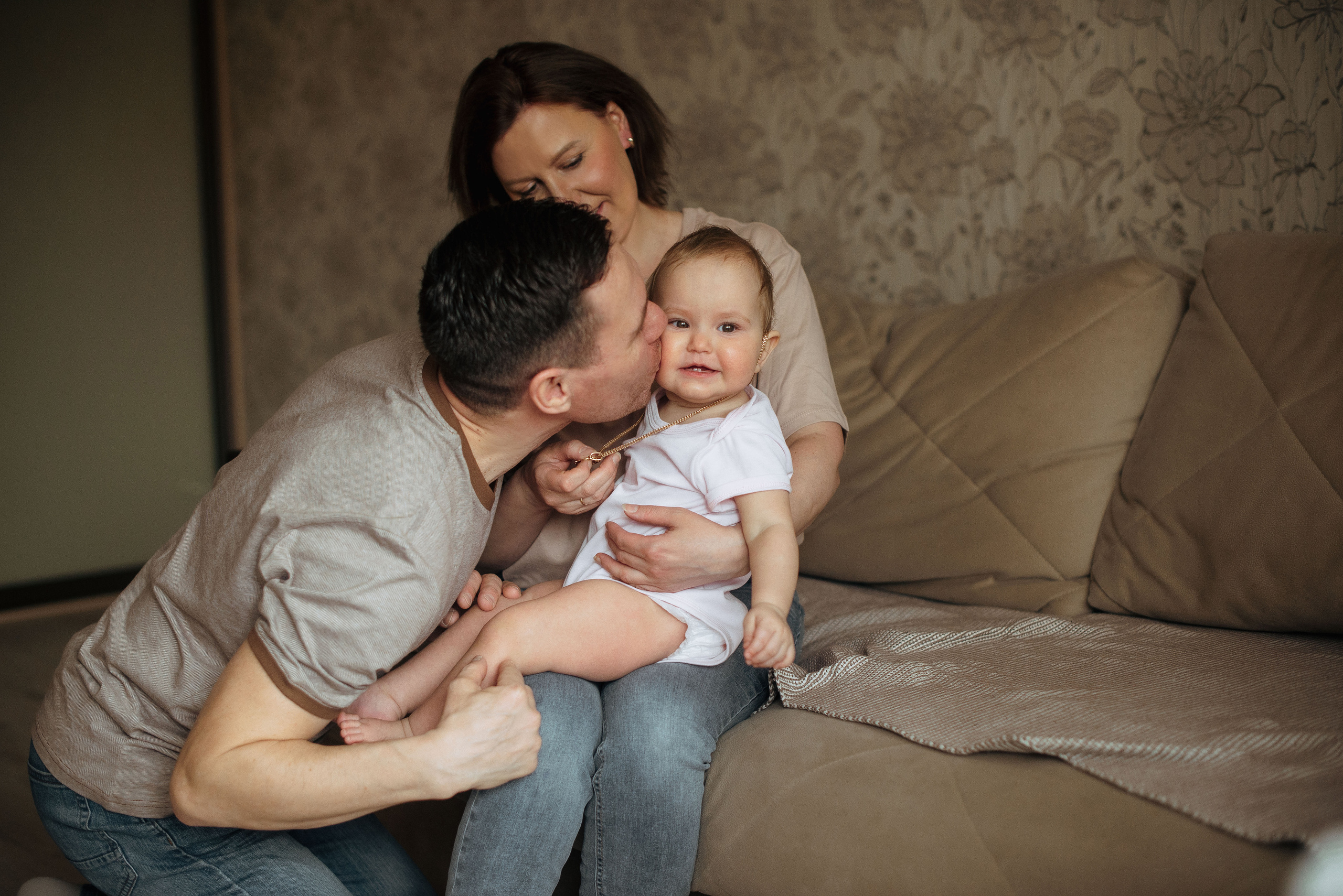 Домашняя съёмка годовасия. Семейный фотограф в Домодедово и Москве Елена Пичугина