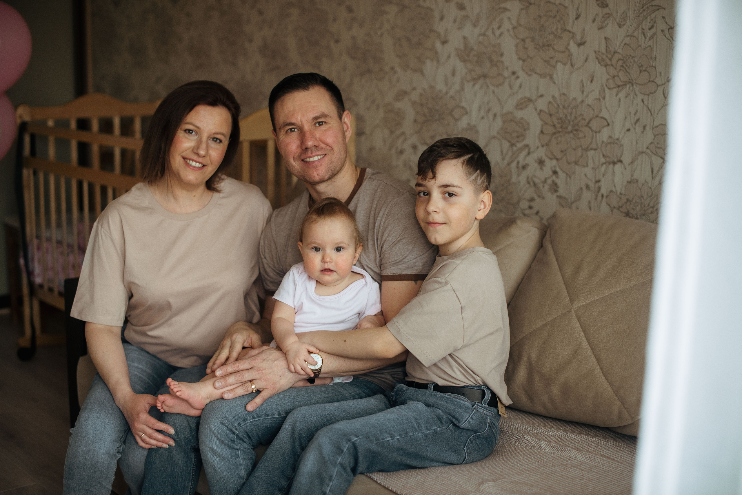 Домашняя съёмка годовасия. Семейный фотограф в Домодедово и Москве Елена Пичугина