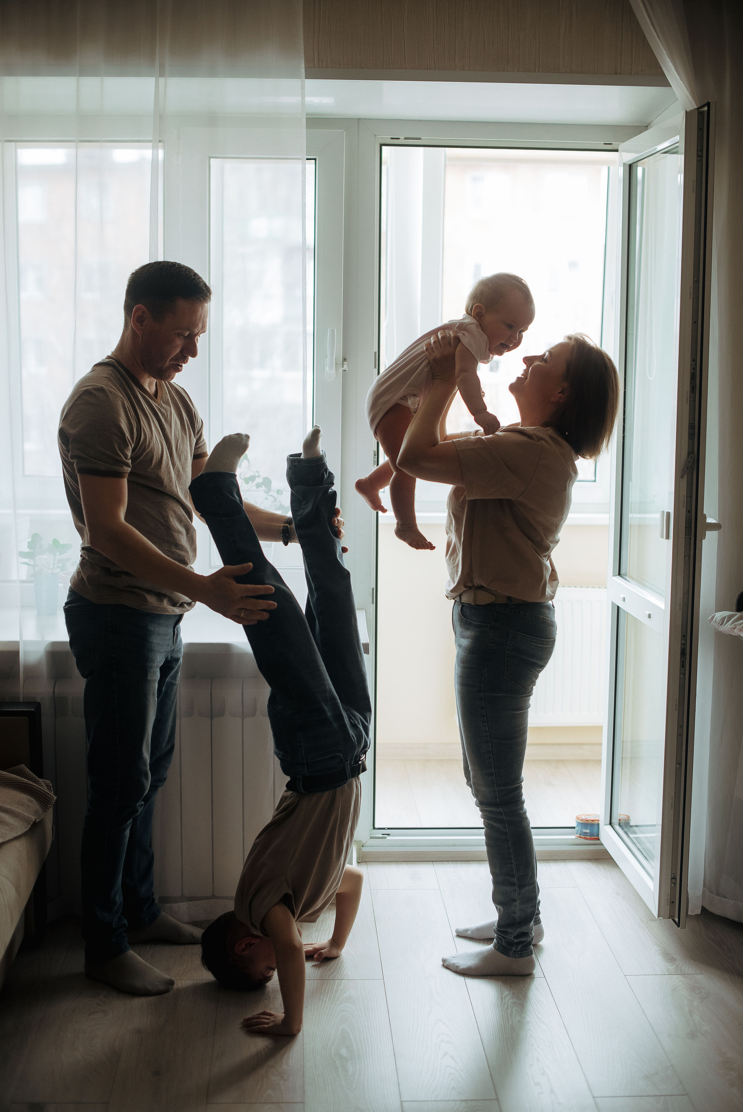 Домашняя съёмка годовасия. Семейный фотограф в Домодедово и Москве Елена Пичугина