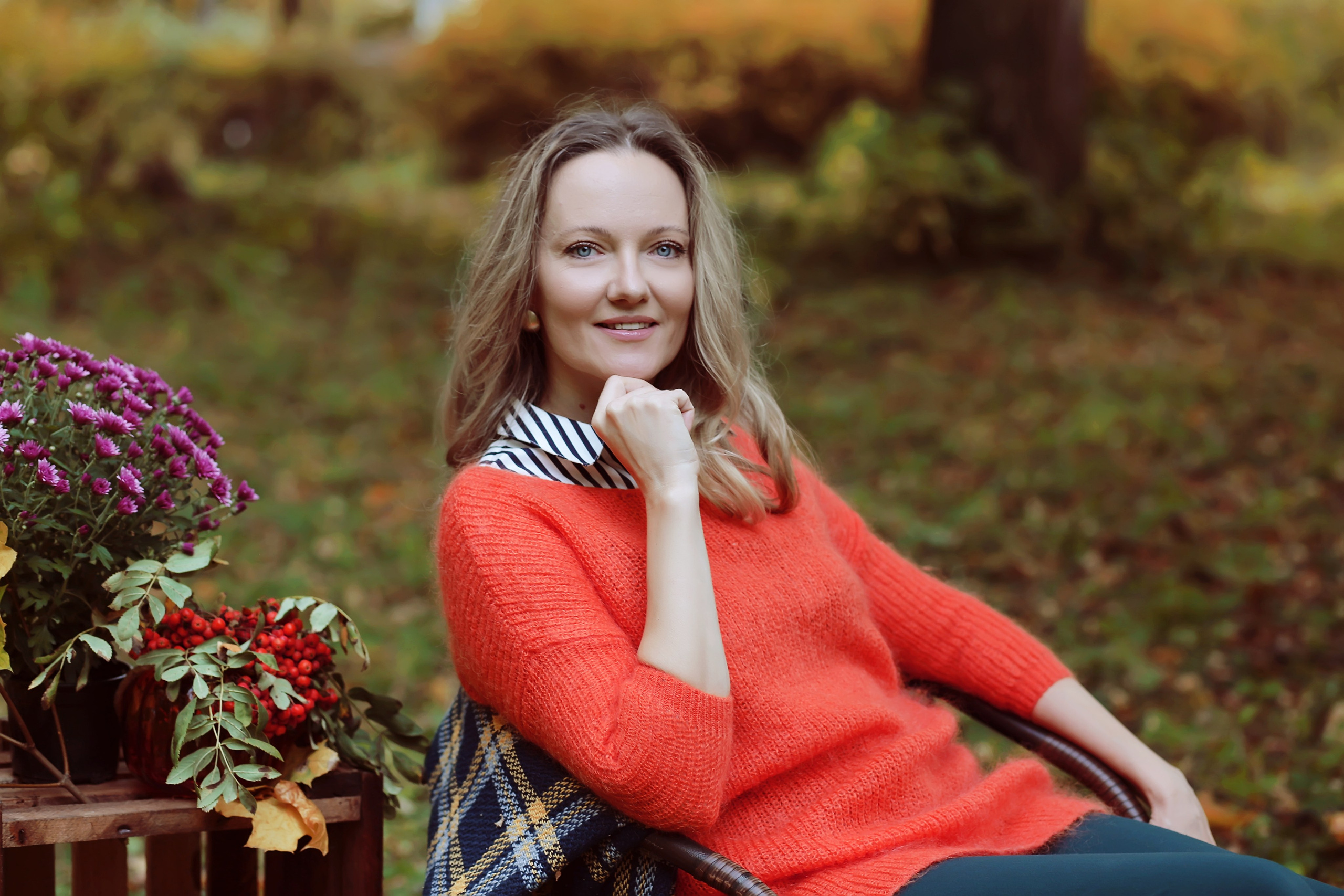 Наталья и осень. Школьный и детский фотограф Старожилово