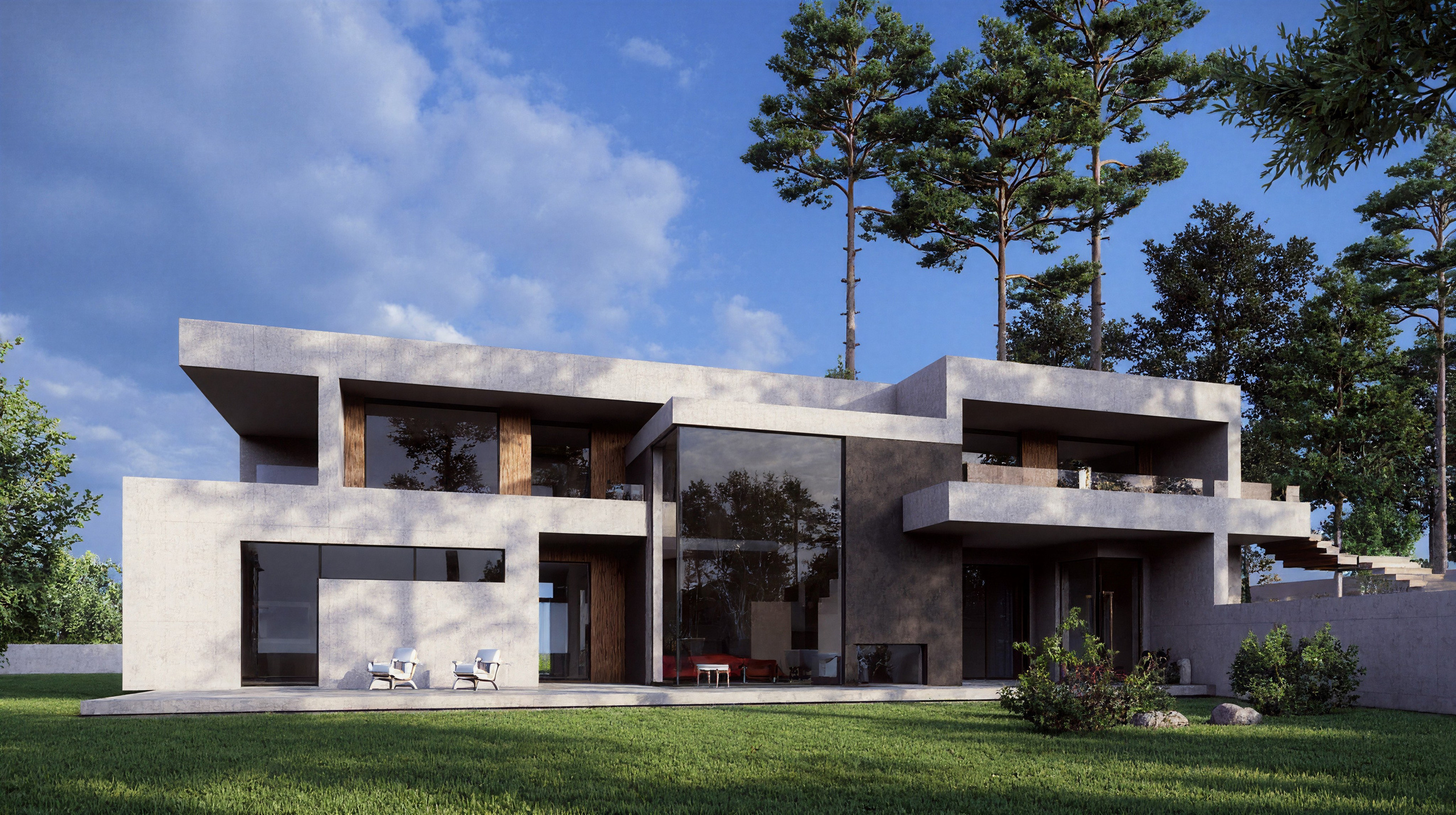 Минимал " Glass Cube». Архитектурное проектирование