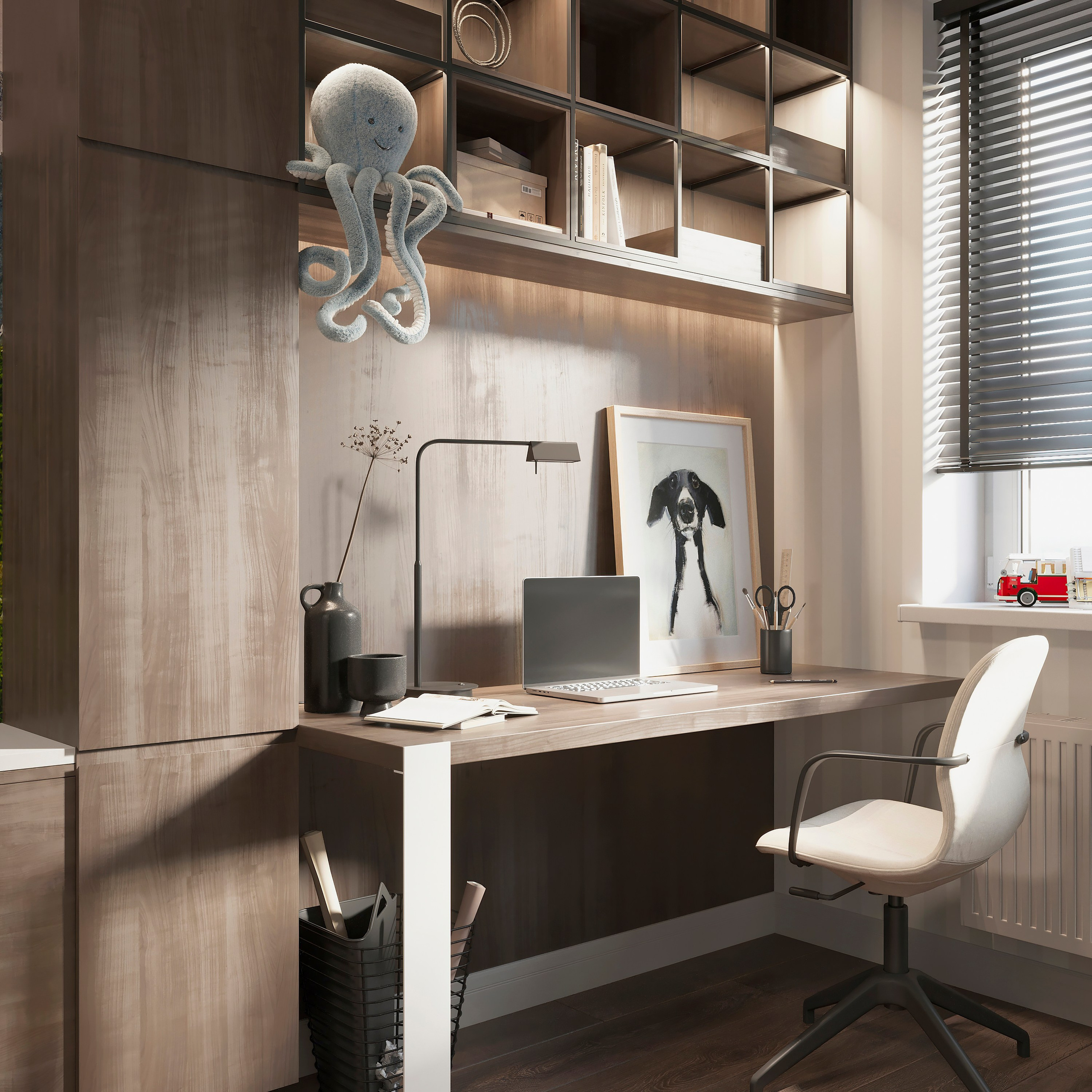 Modern Apartment for a Family of Three — Full Interior Design. 3D INTERIOR AND ARCHITECTURE VISUALIZATION