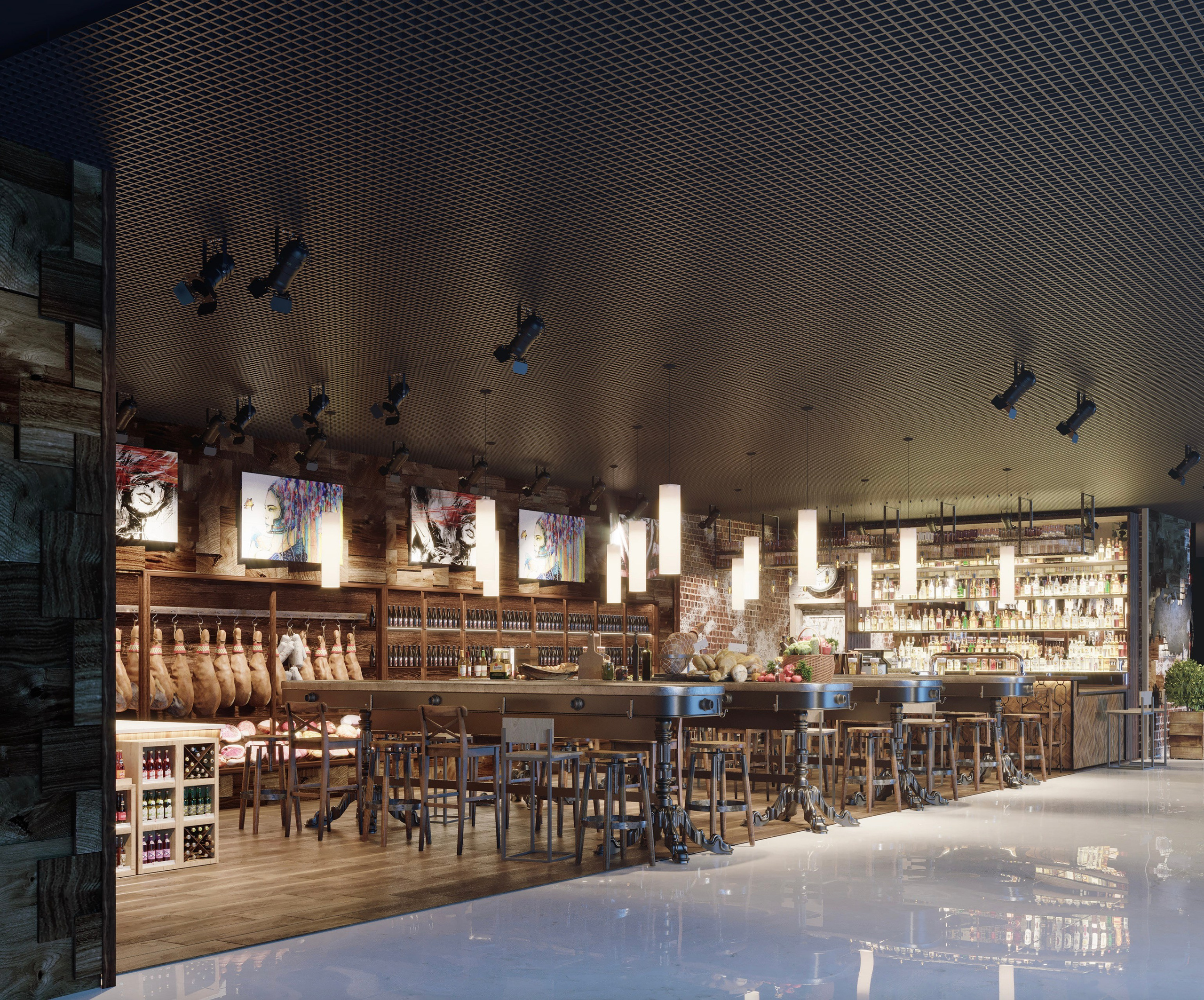 Balalaika Beer Bar — Characterful Interior Design. 3D INTERIOR AND ARCHITECTURE VISUALIZATION