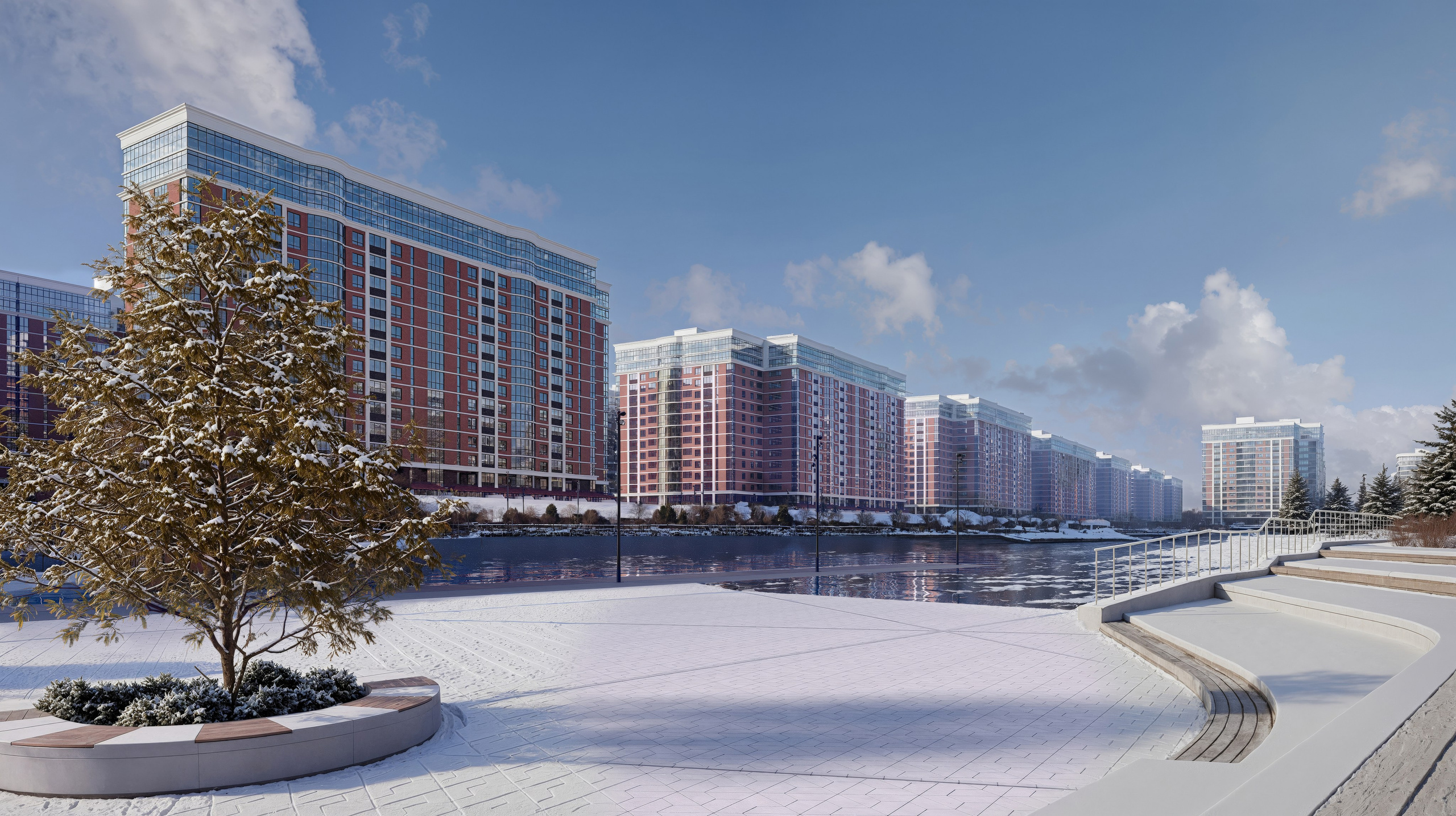 Живописный парк в Краснодаре — Архитектурная визуализация. 3Д Визуализация Интерьера и Архитектуры