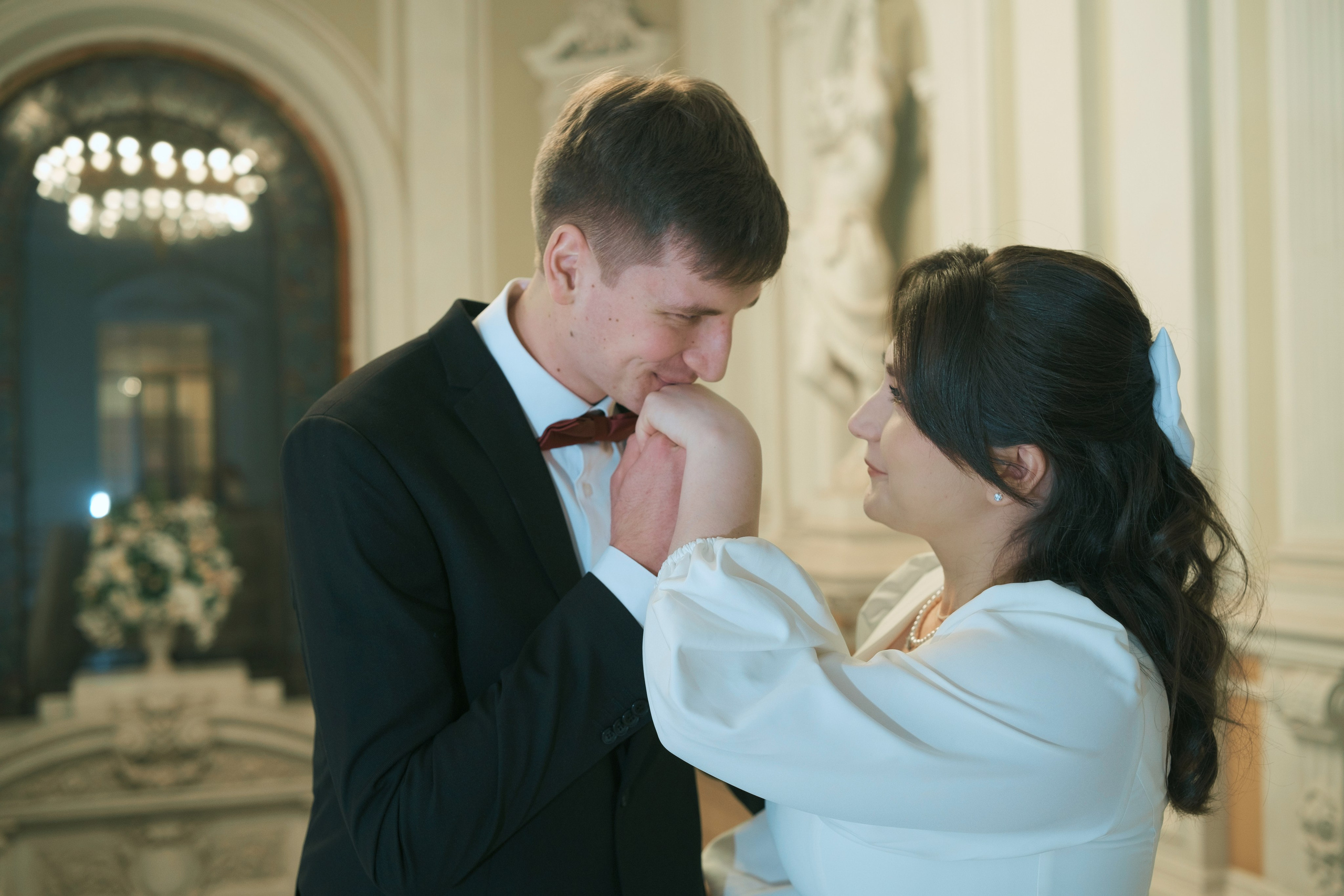 Дворец бракосочетания №1 - Фотосессия вечером в феврале в ЗАГСе