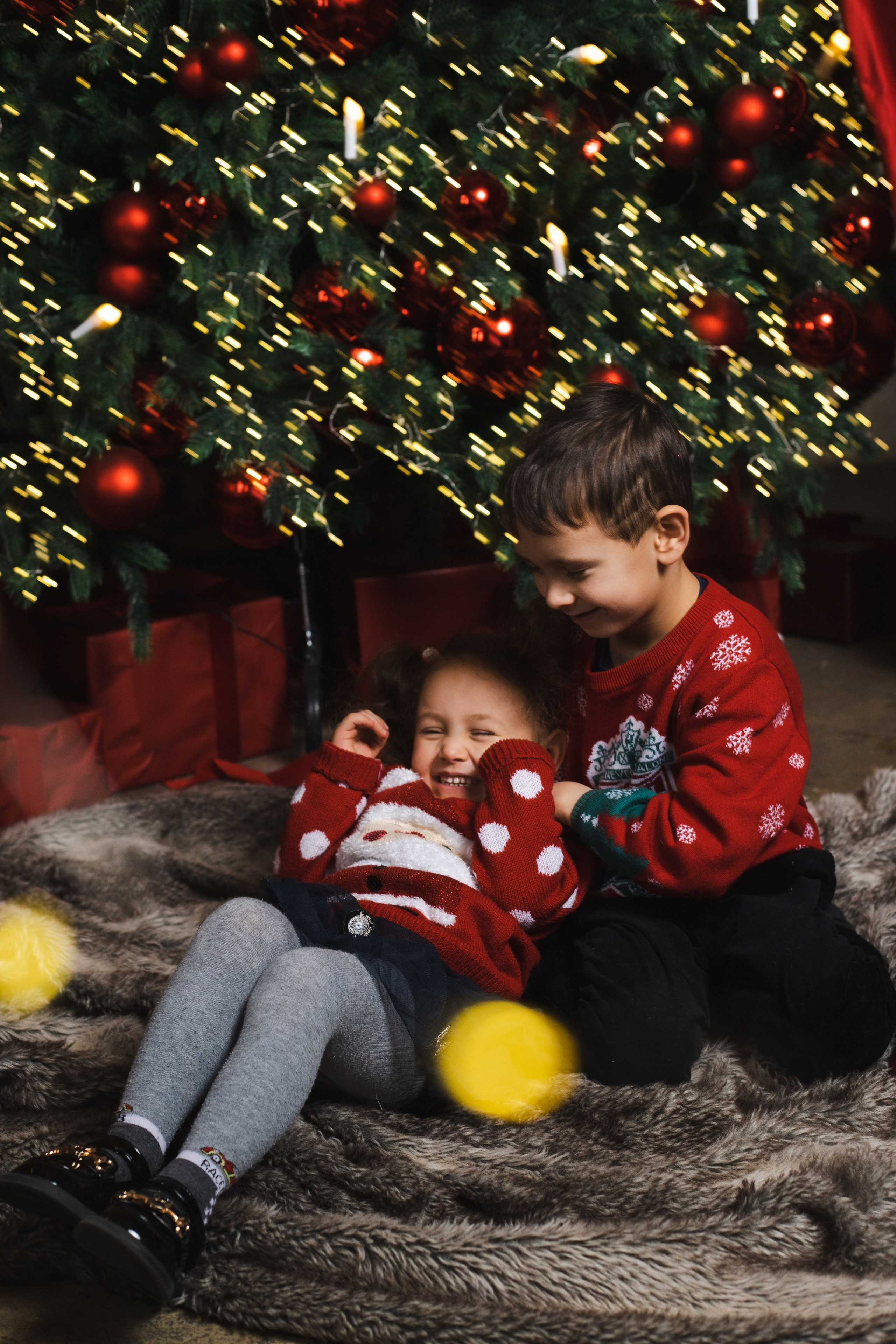 Новогодняя съемка Елены, Артура и Ани. Портретный Фотограф в Санкт-Петербурге Кира Орехова