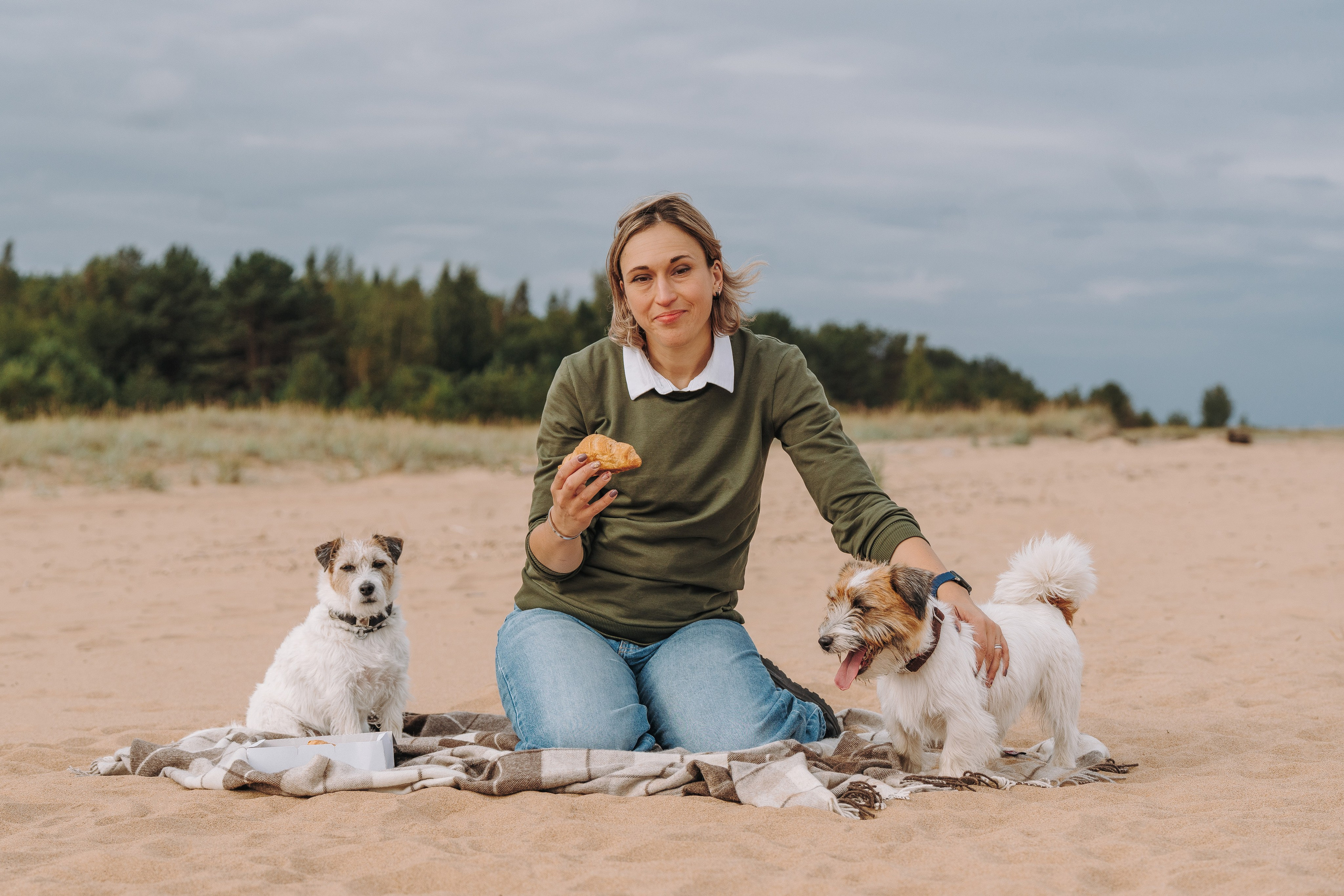 Оля, Ларс и Лукас. Фотограф анималист в Спб недорого Олеся Майорова