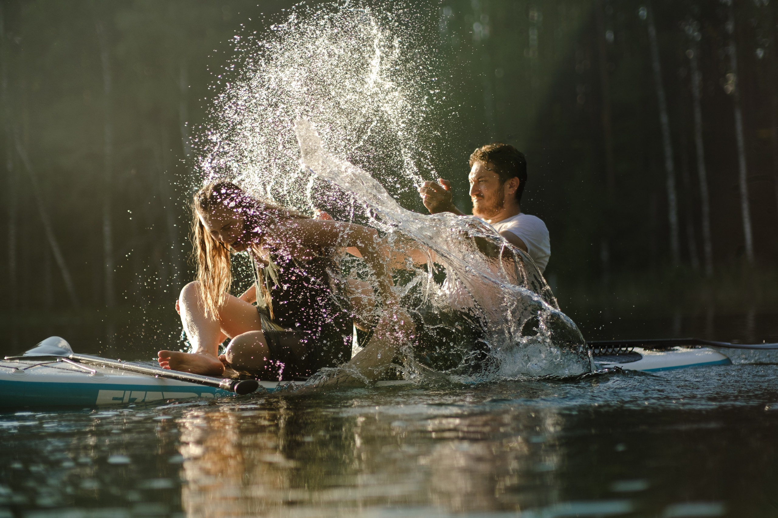 Петя и Лина, на сапах. Интерьерный фотограф и видеограф в Санкт-Петербурге Вадим Балбашевский