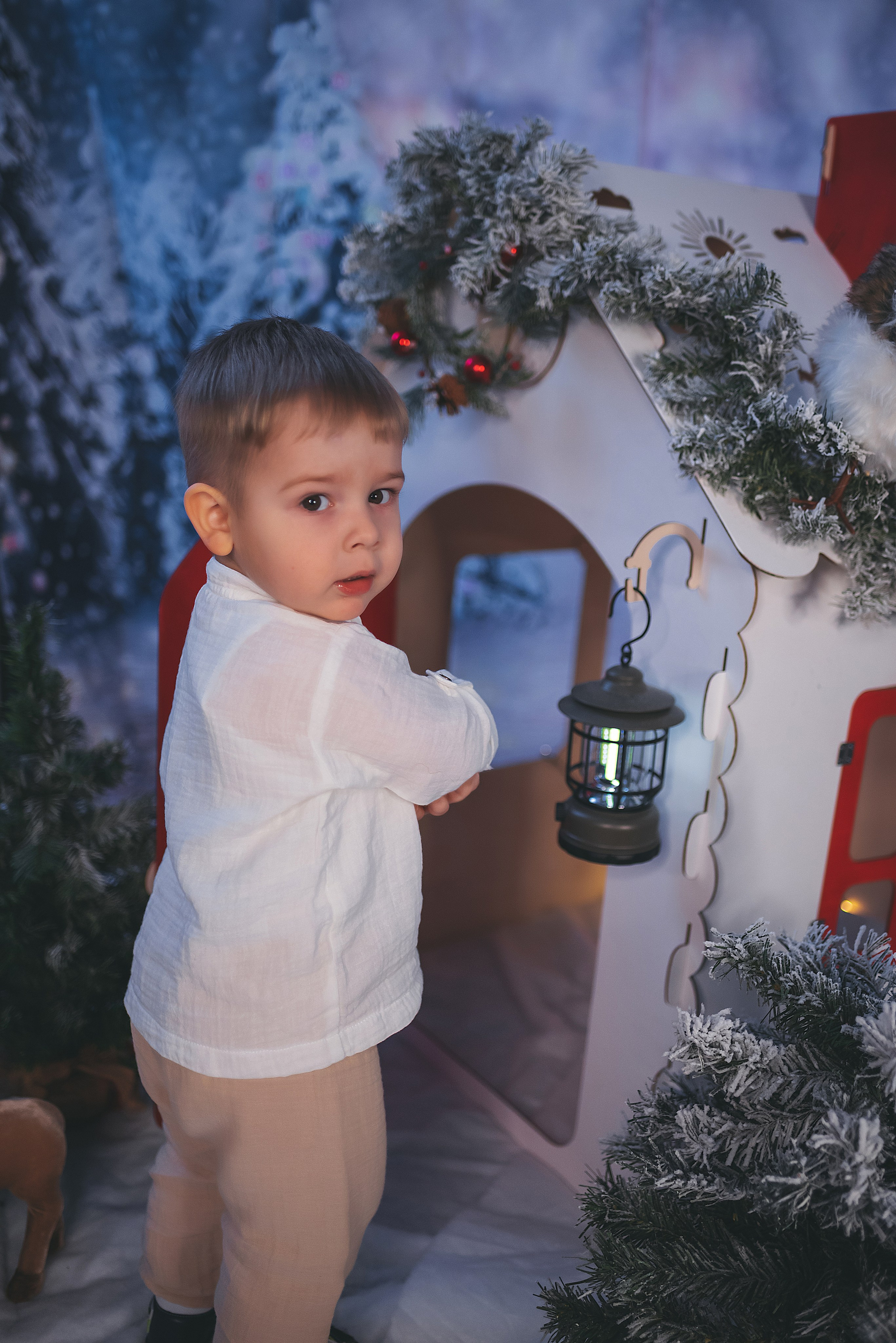Проект «Новогодний домик». Семейный и детский фотограф в Тейково