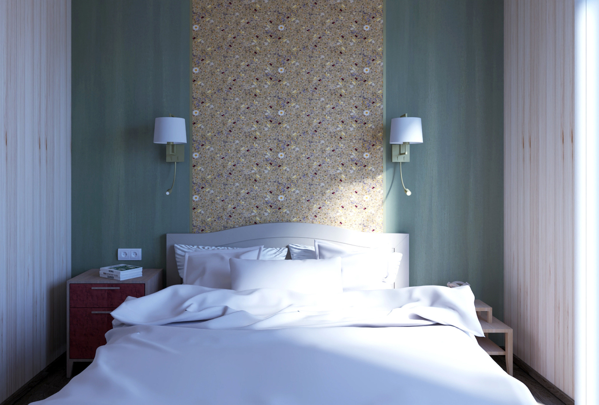 эко стиль, экополотно, спальня дизайн