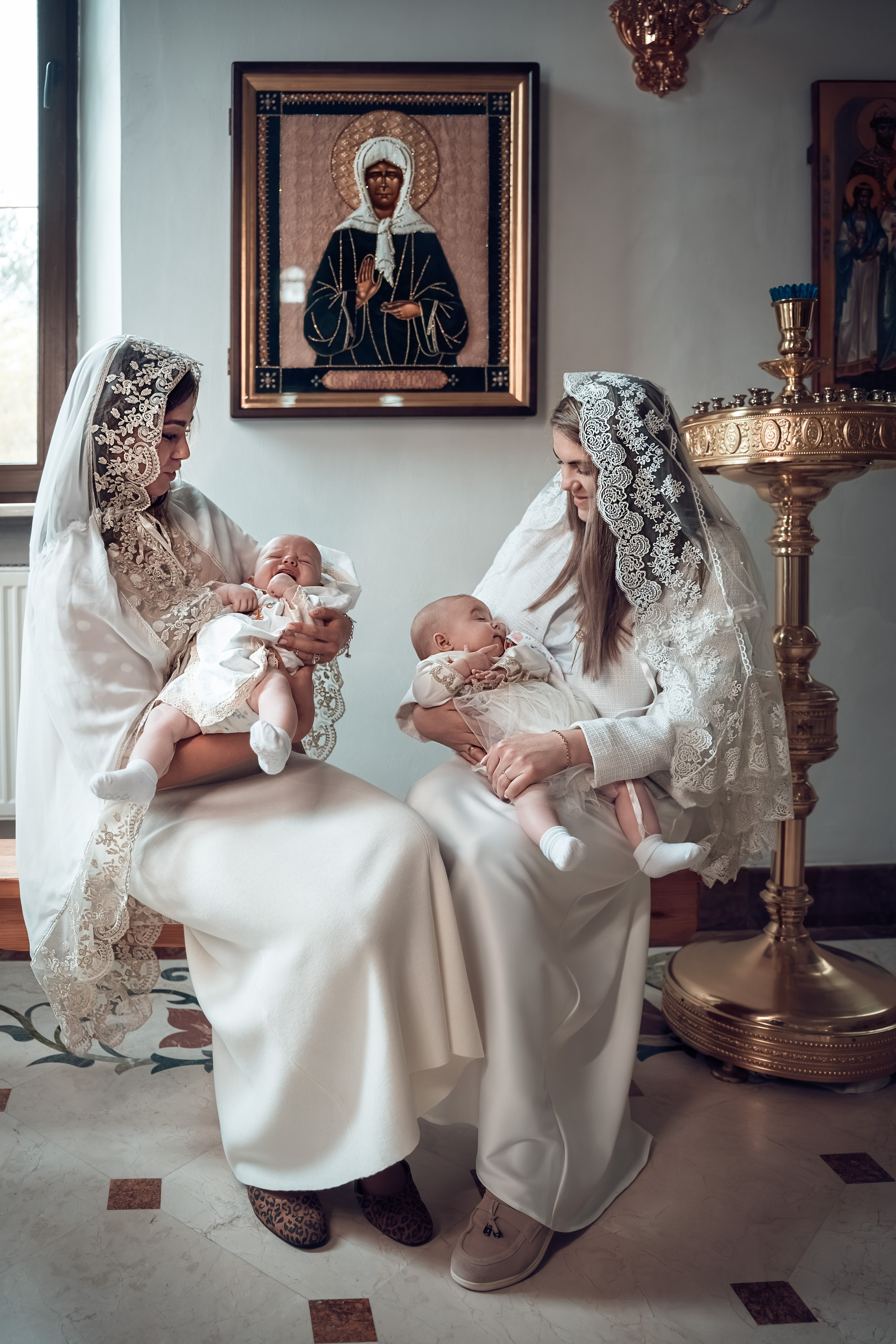 Крещение Александра и Варвары