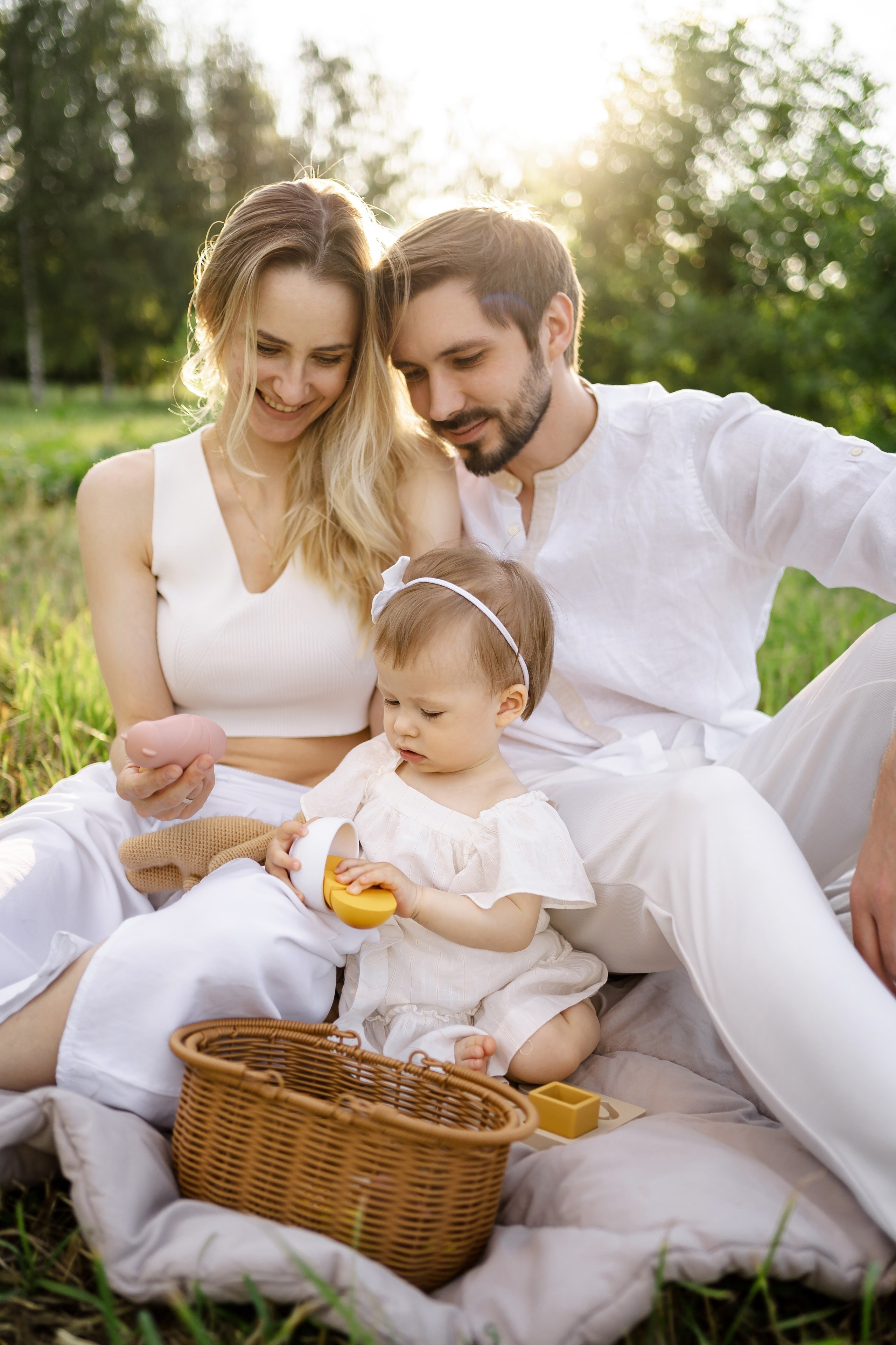 Олеся, Денис и Даниэла. Свадебный фотограф в Москве Яна Деньгина