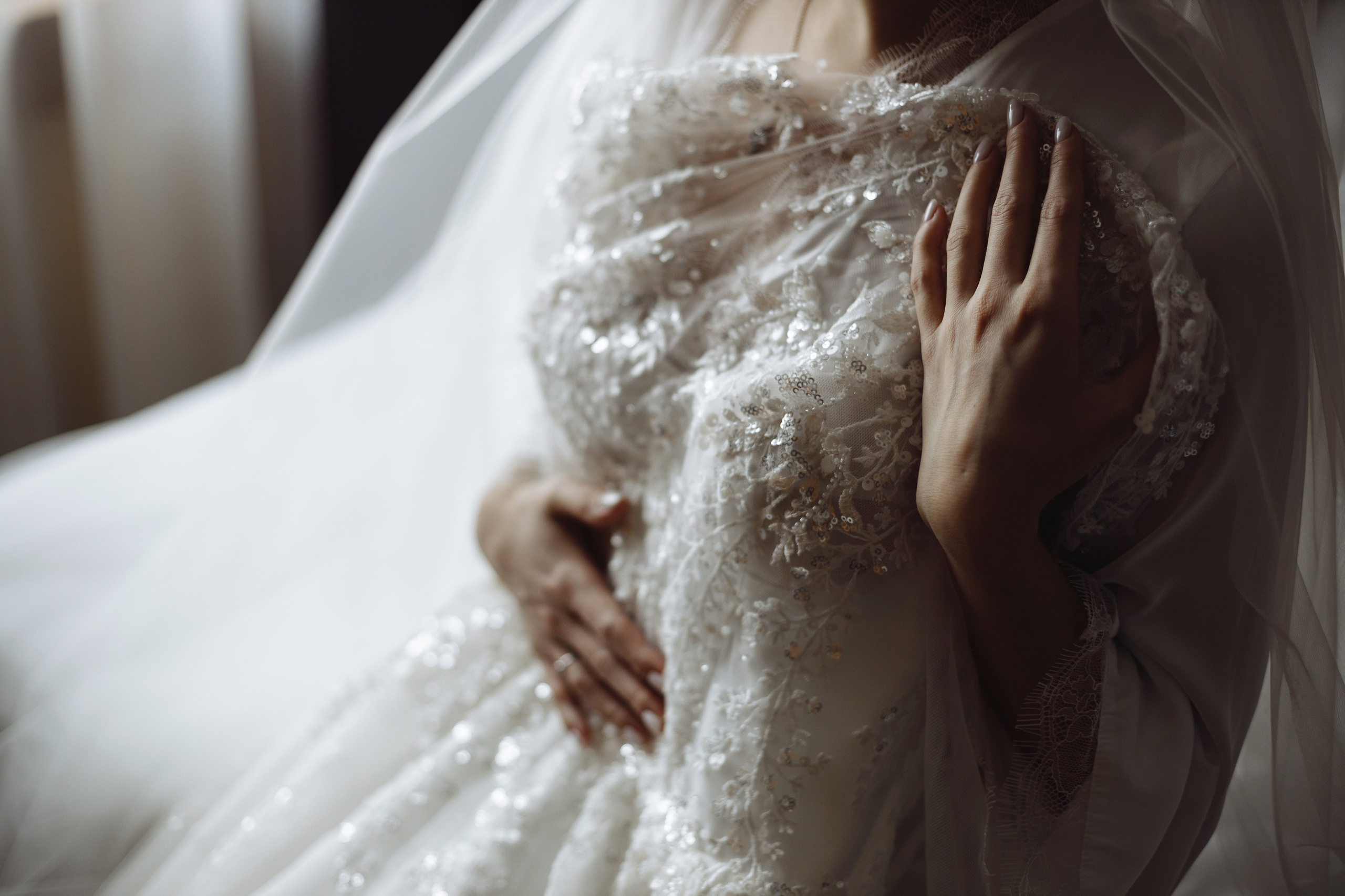 Платье невесты. Фотосессия сборов.