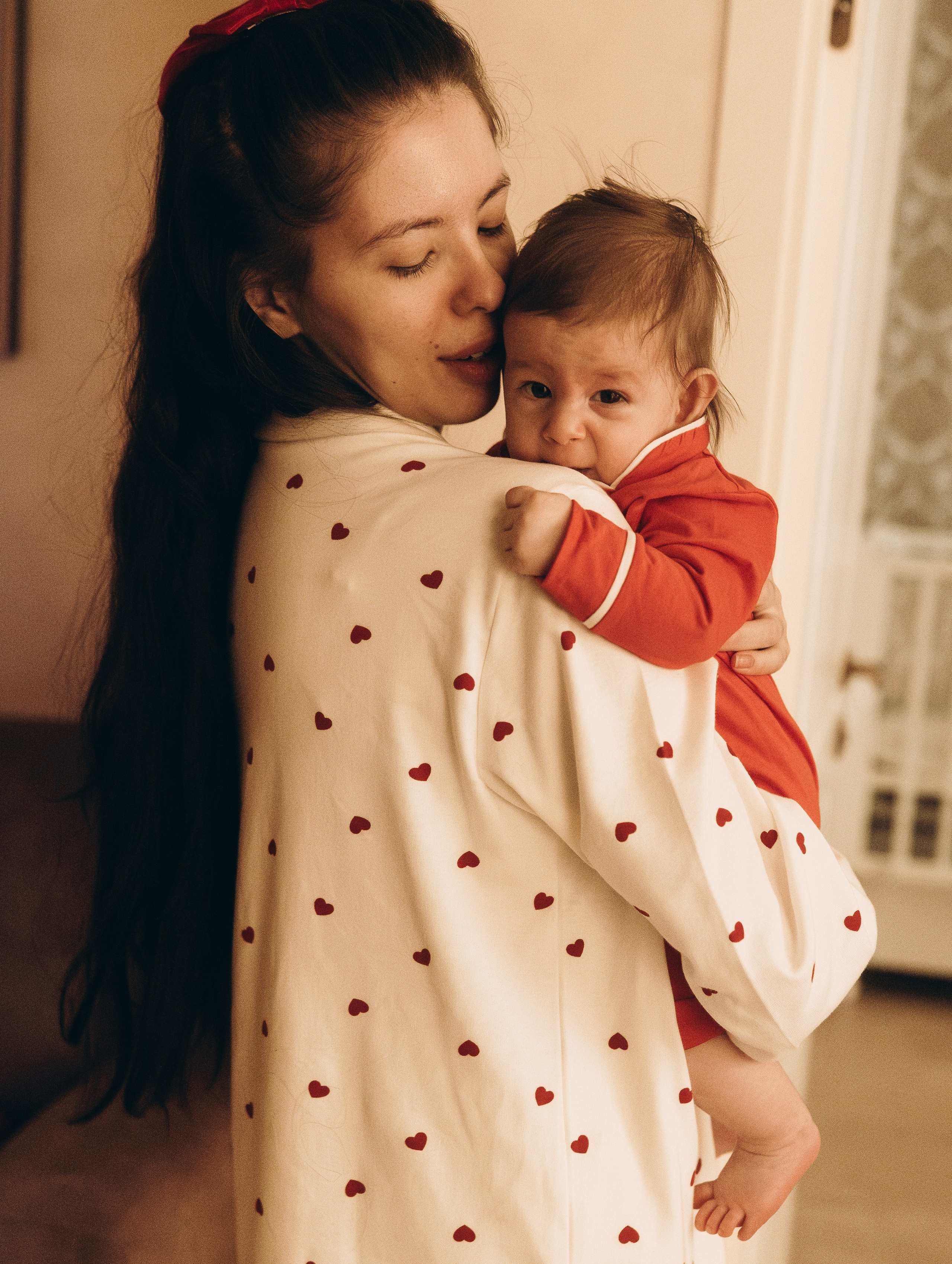 Домашняя Новогодняя история. Семейный, ньюборн фотограф, фотограф на роды в Москве, Виктория Тюльдюкова