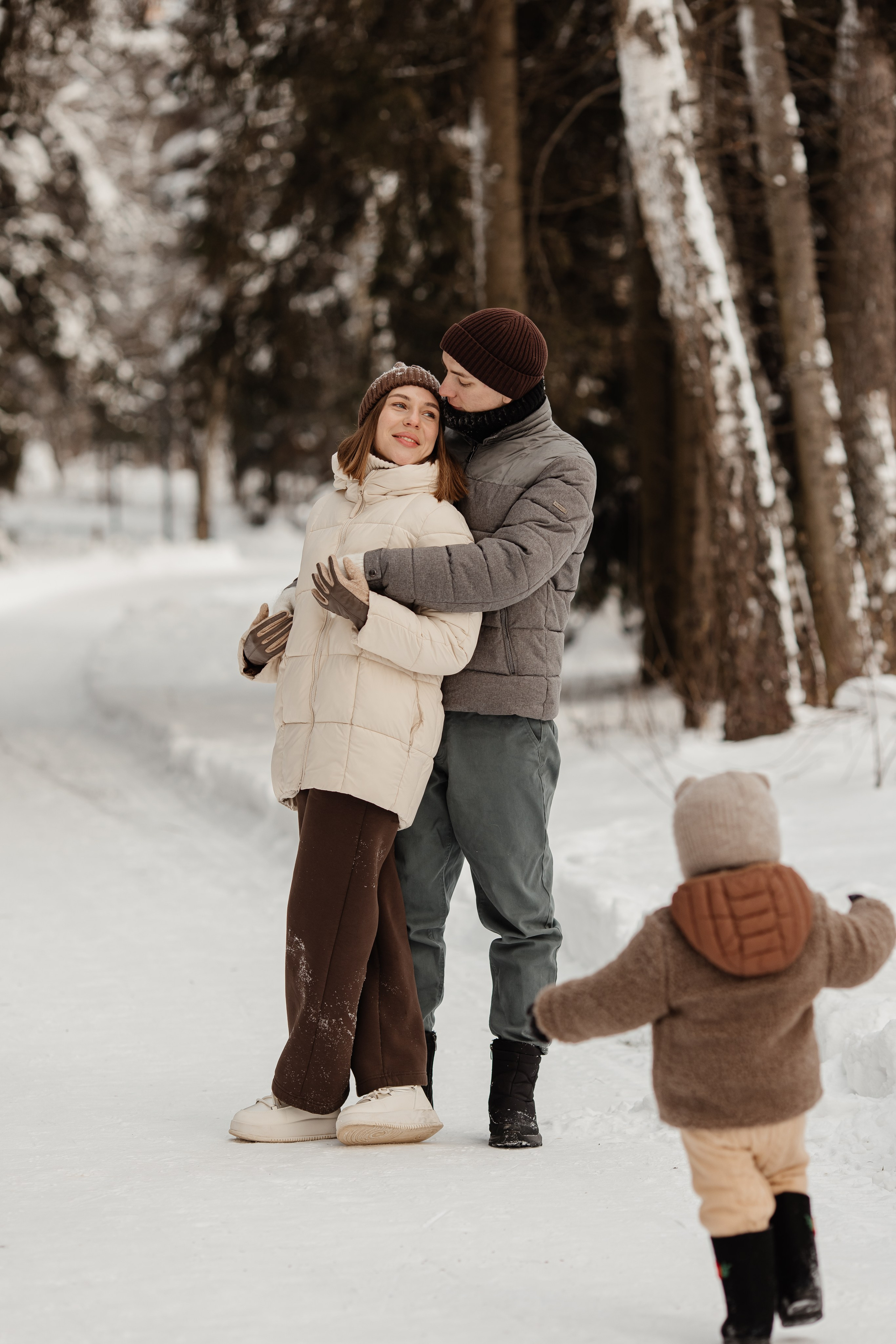 Зимние семейние фотосессии в лесу. Анна Блохина Фотограф Звенигород Одинцово Истра Красногорск Москва