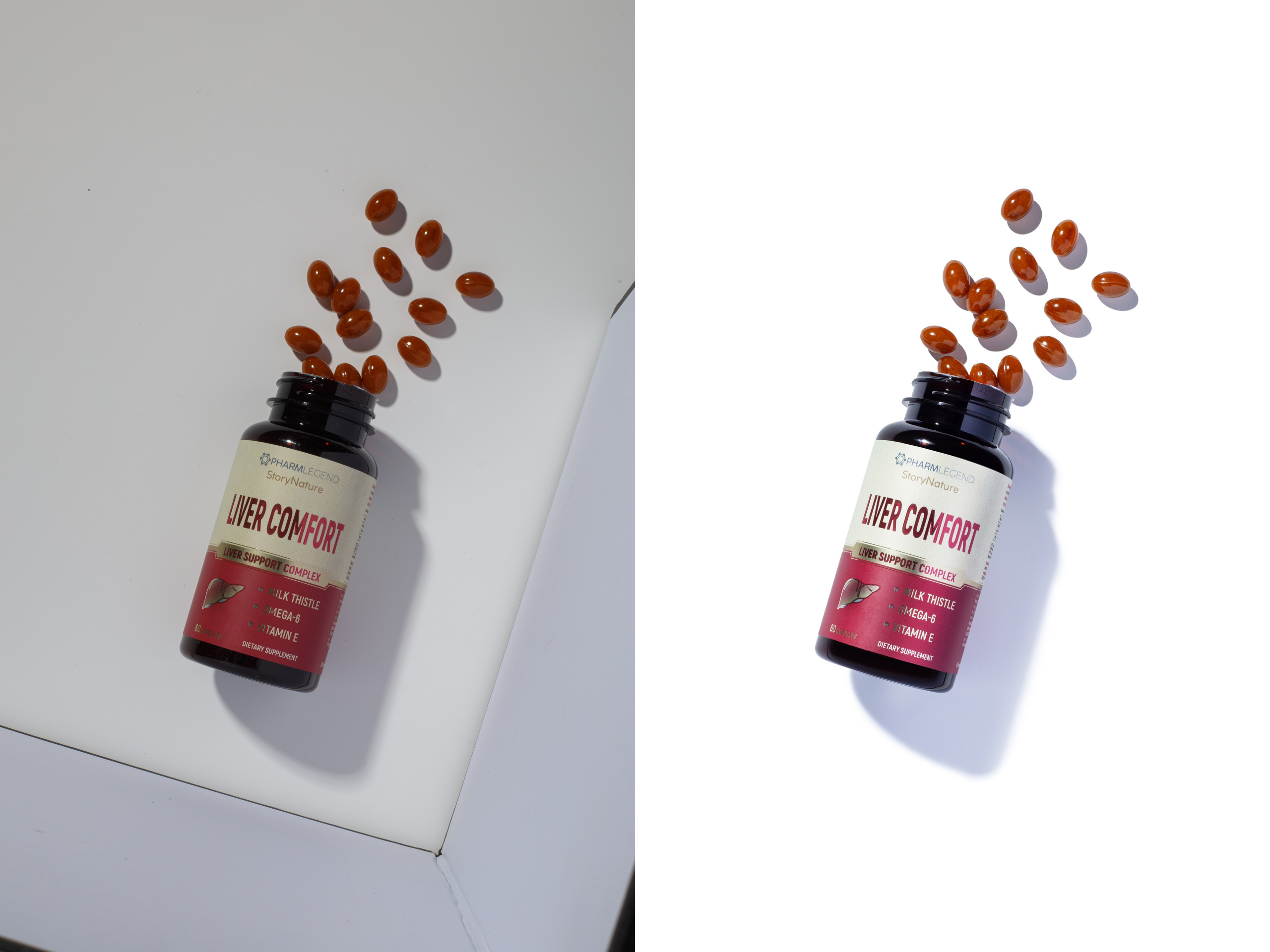 Ретушь фотографий витаминов и БАДов | Студия SVITHART