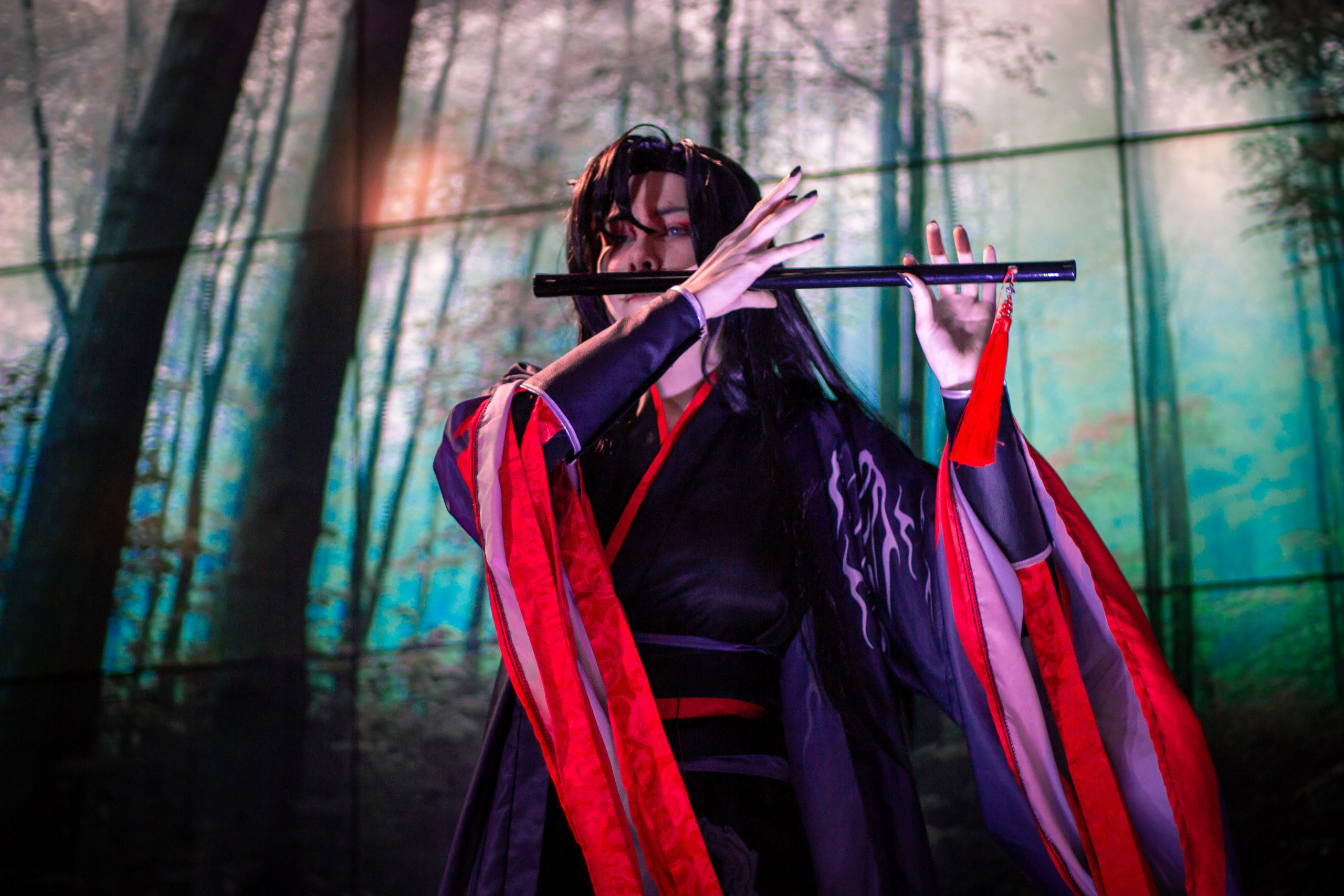 Косплей Вэй Усяня из аниме Магистр Дьявольского культа