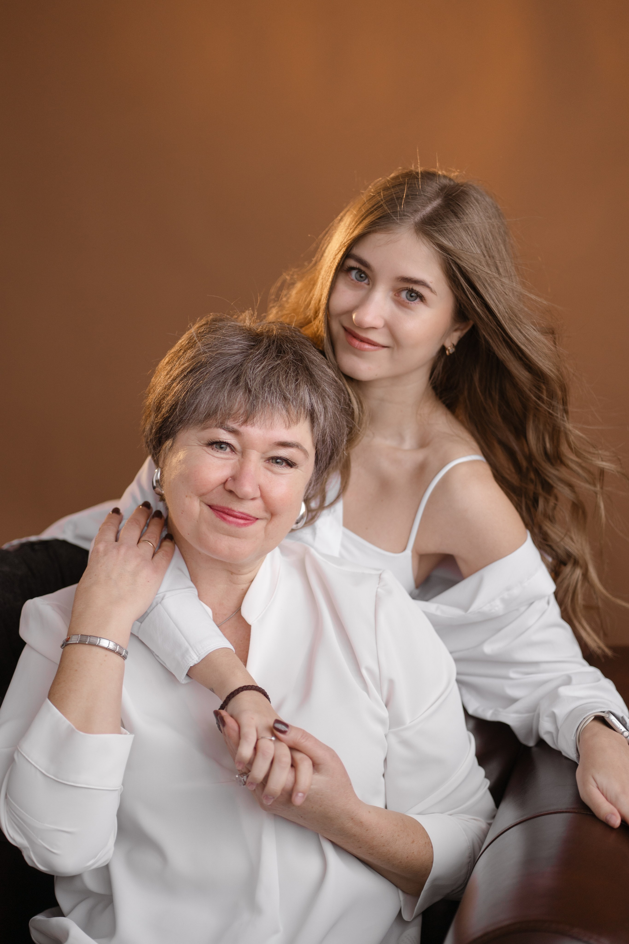 Мама с дочками. Семейный фотограф, фотосессия беременности в Новосибирске Кристина Киб