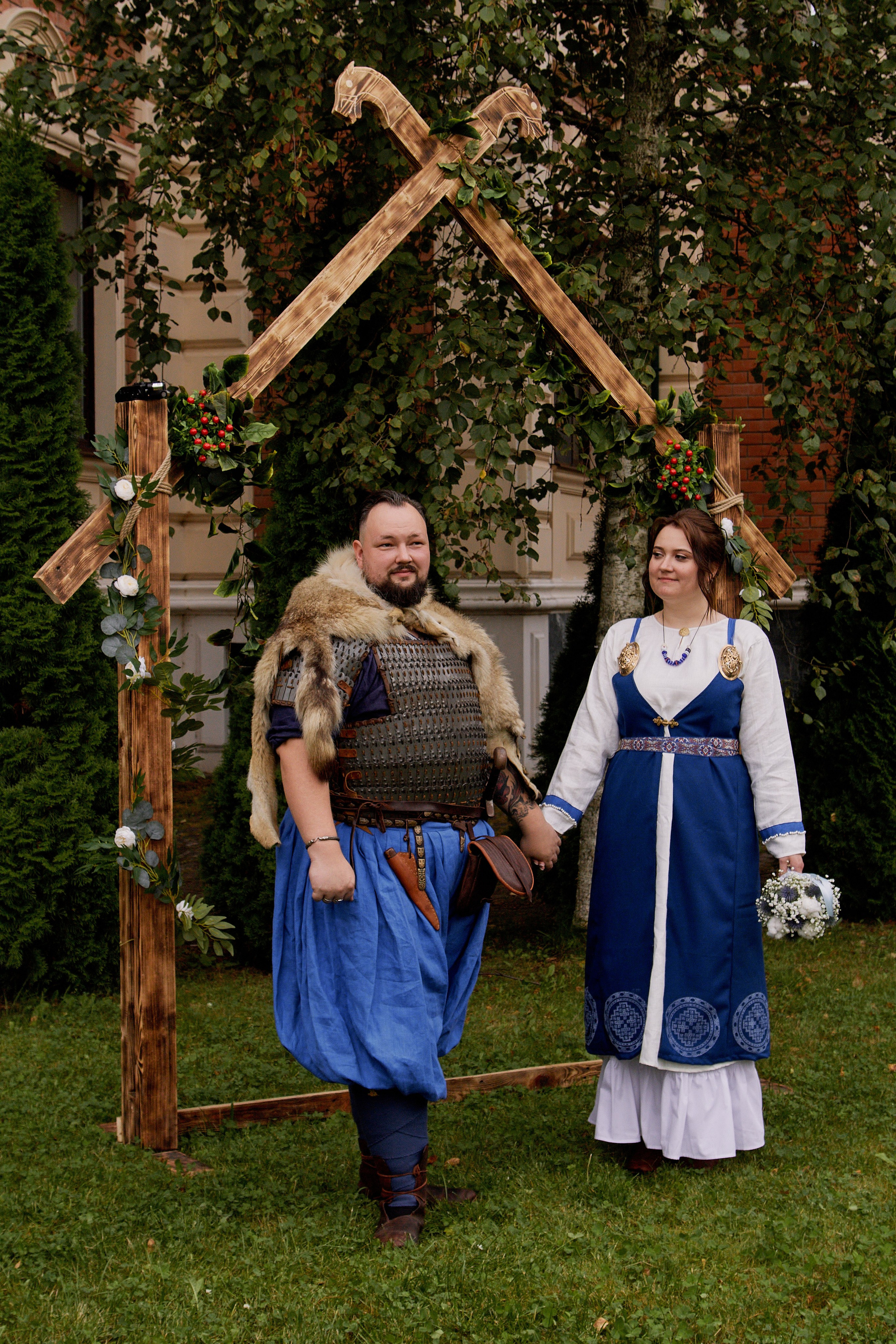 Юлия и Антон. Выездная роспись в стиле викингов. Фотограф лавстори Москва/МО Приятелева Ангелина