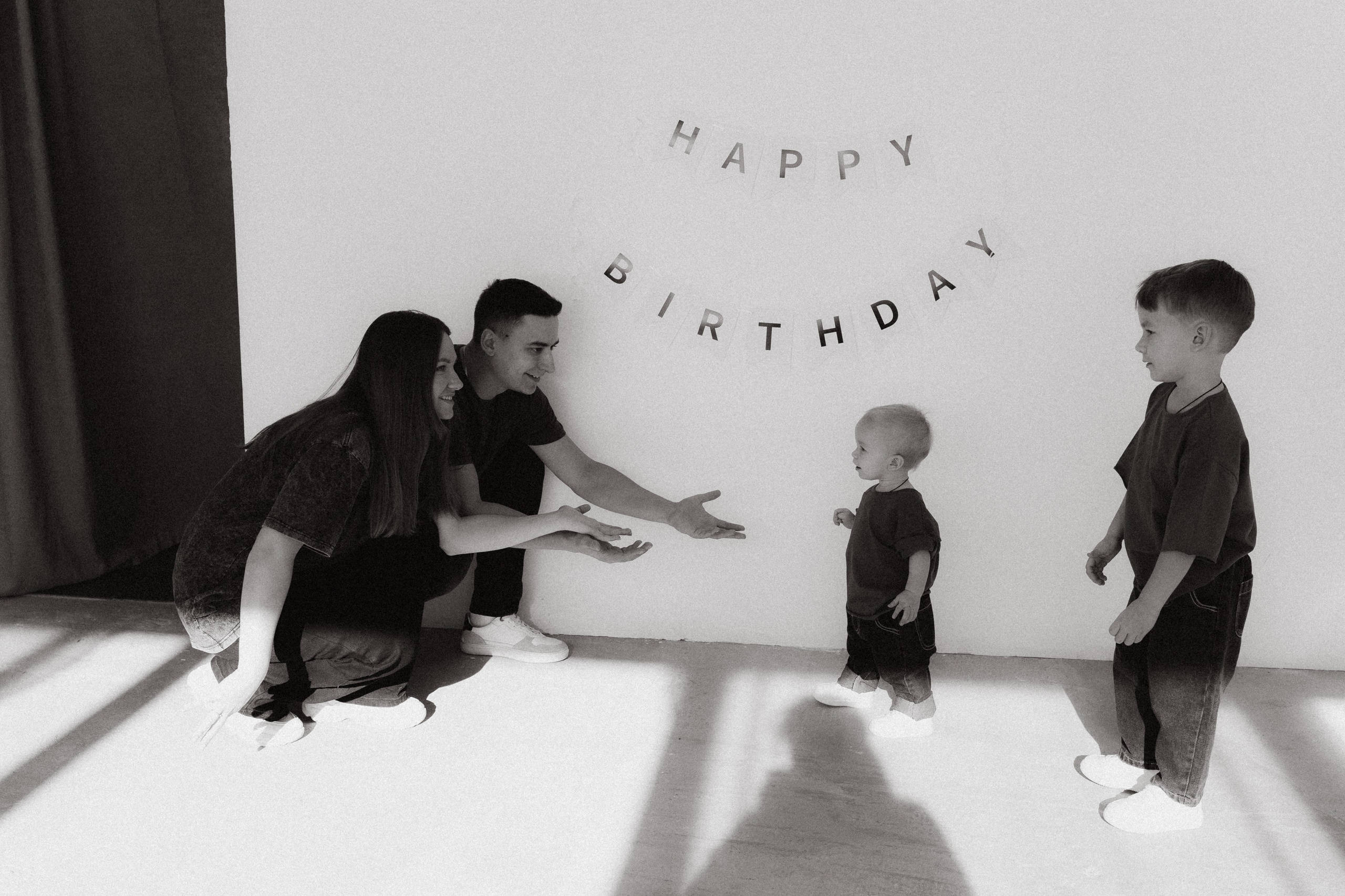 Ксюша, Саша, Тимоша и Мирон