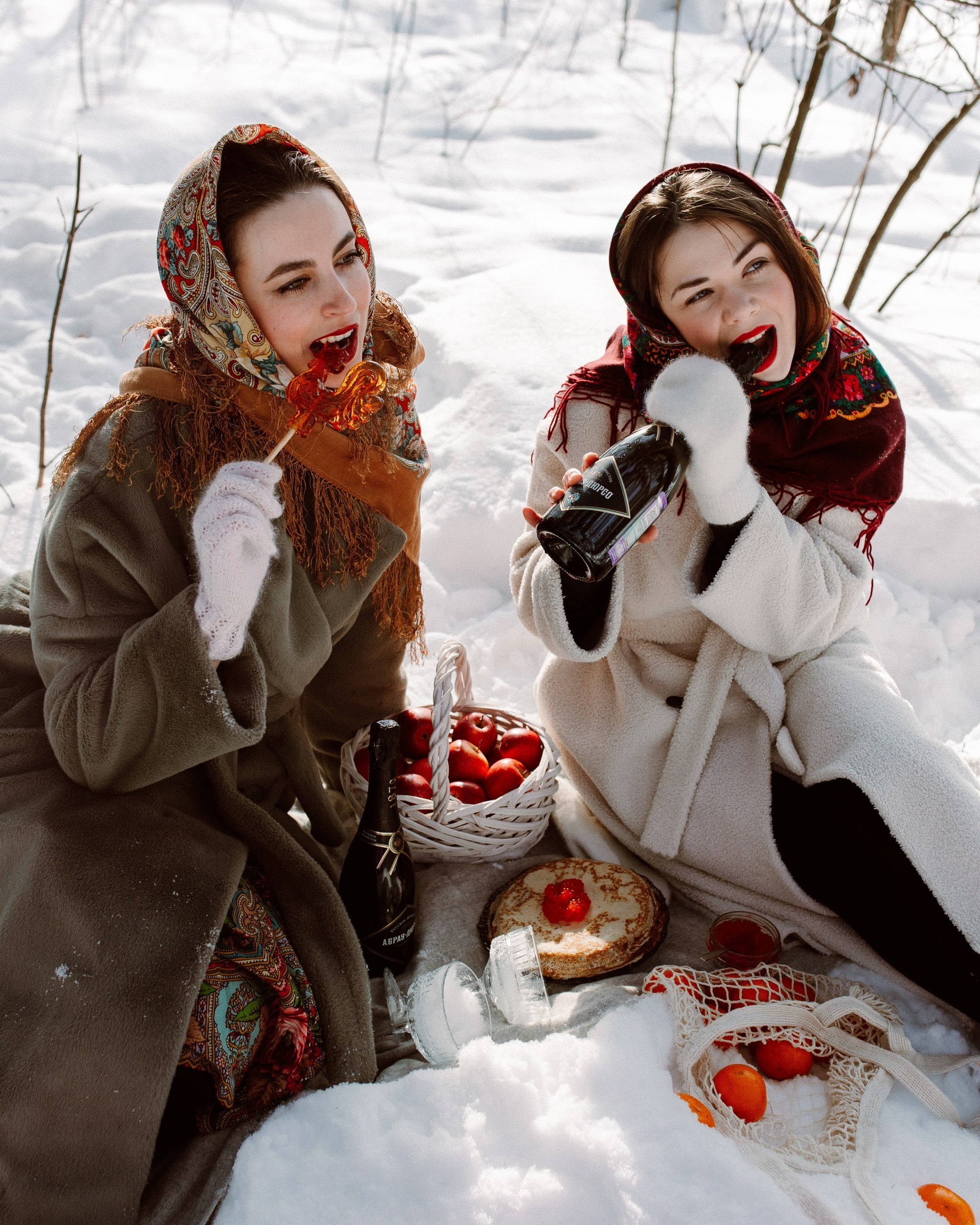 Сёстры. Масленица. Анастасия Турсунова арт-фотограф в Москве