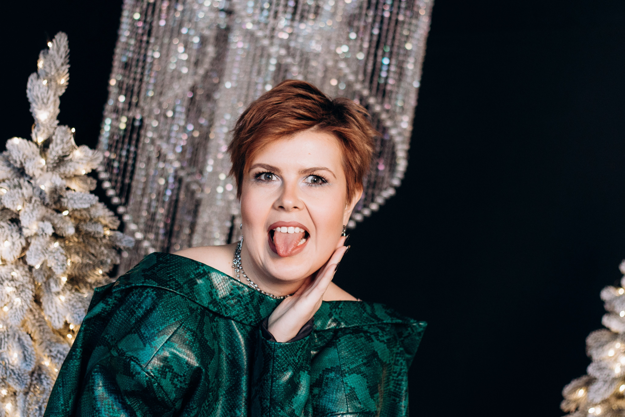 Анастасия. Портрет в студии. Новогодняя фотосессия Екатеринбург. Фотограф в Екатеринбурге Пойгина Елена