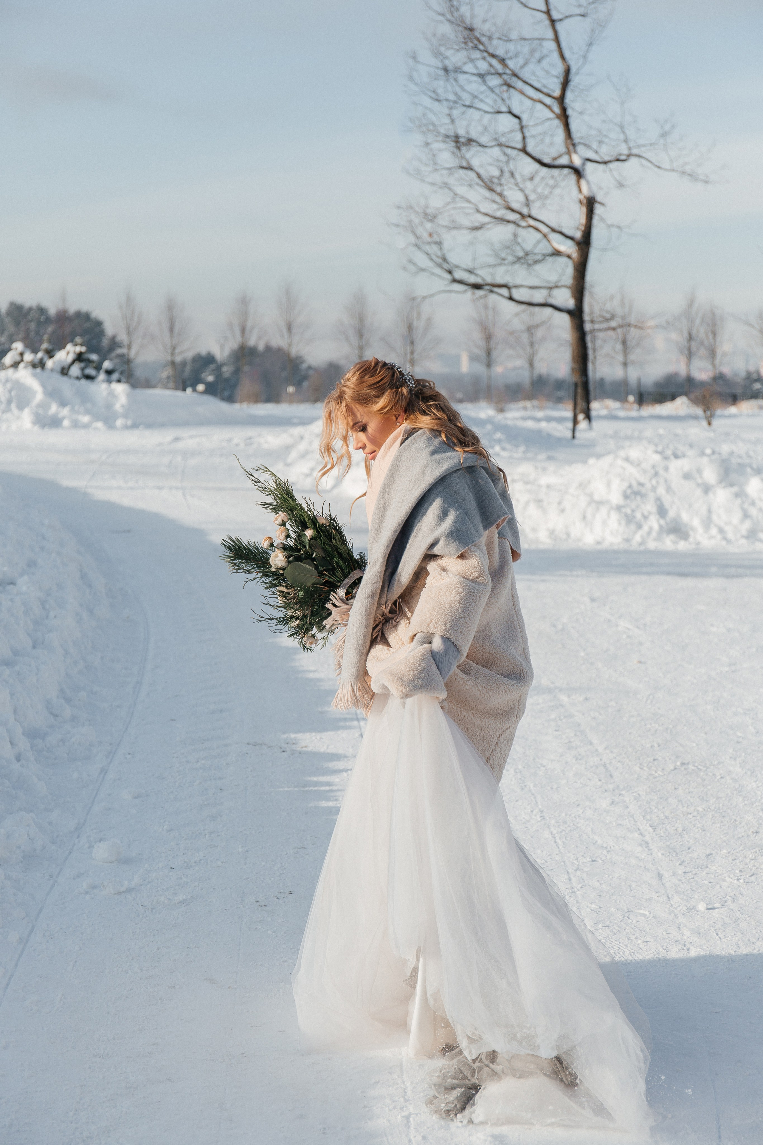 Свадебная фотосессия зимой. Фото Радости. Свадебный и семейный фотограф в Москве Юлия Самойлова