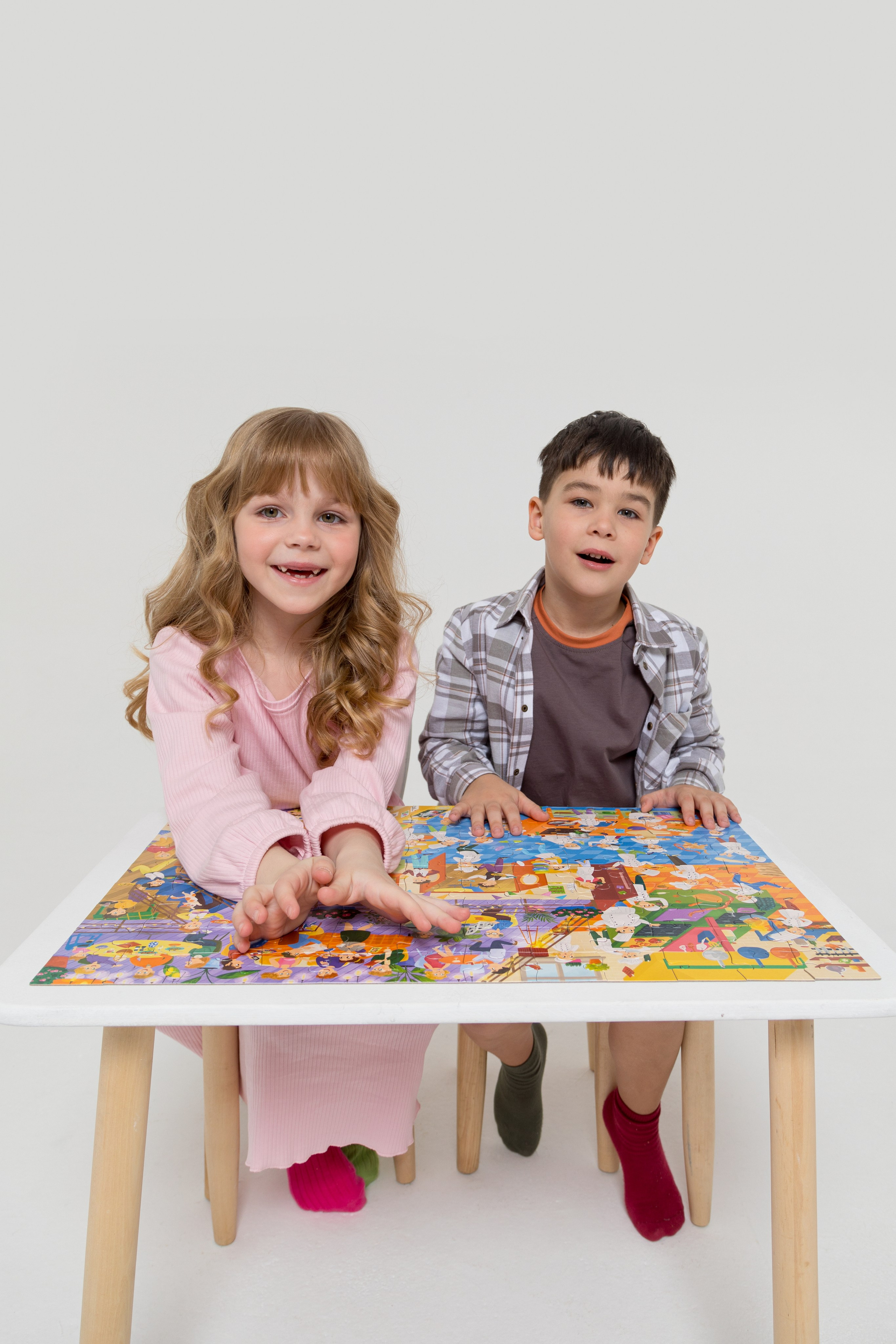 Имиджевая и каталожная съёмка для бренда детских пазлов. Детский и контент фотограф Надя Волкова Санкт-Петербург