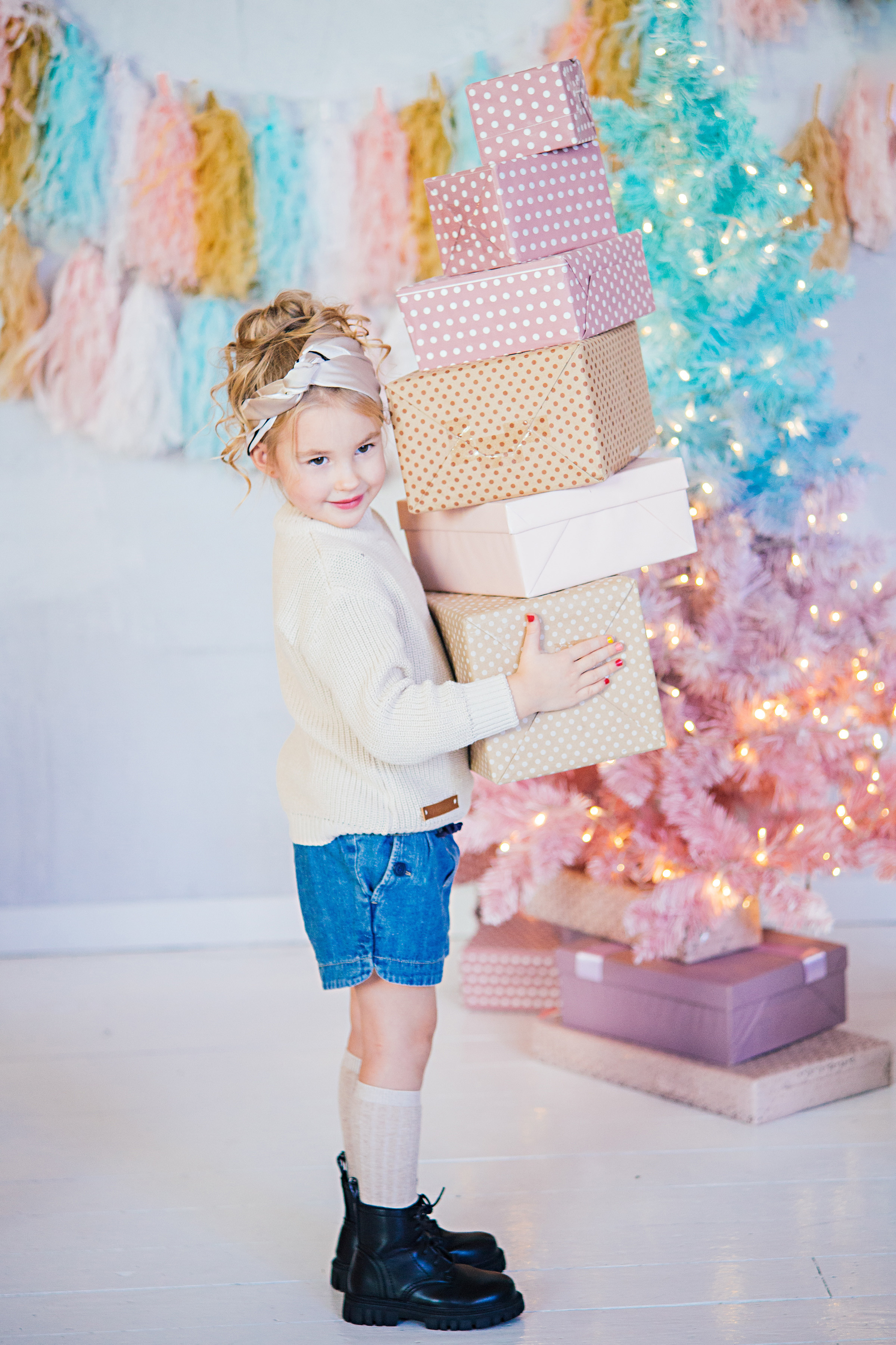 НГ фотосессии в студии. Семейный и контент фотограф в Москве Вероника Швец