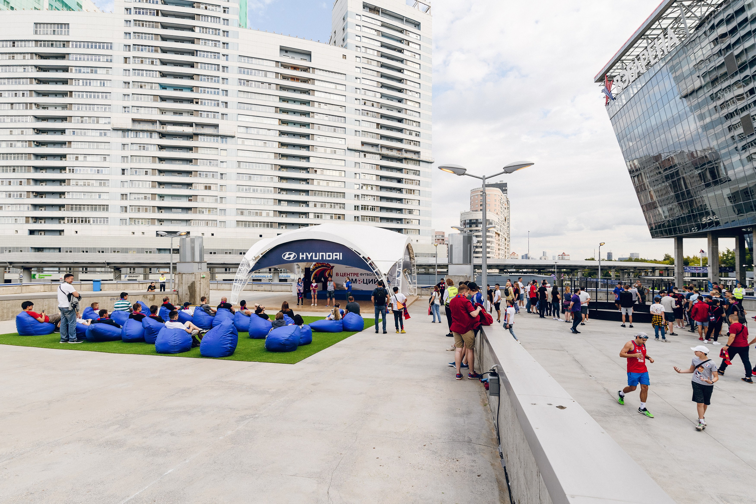 ПФК ЦСКА vs Hyundai. Активации на стадионе. Фотограф Сергей Бойко Москва