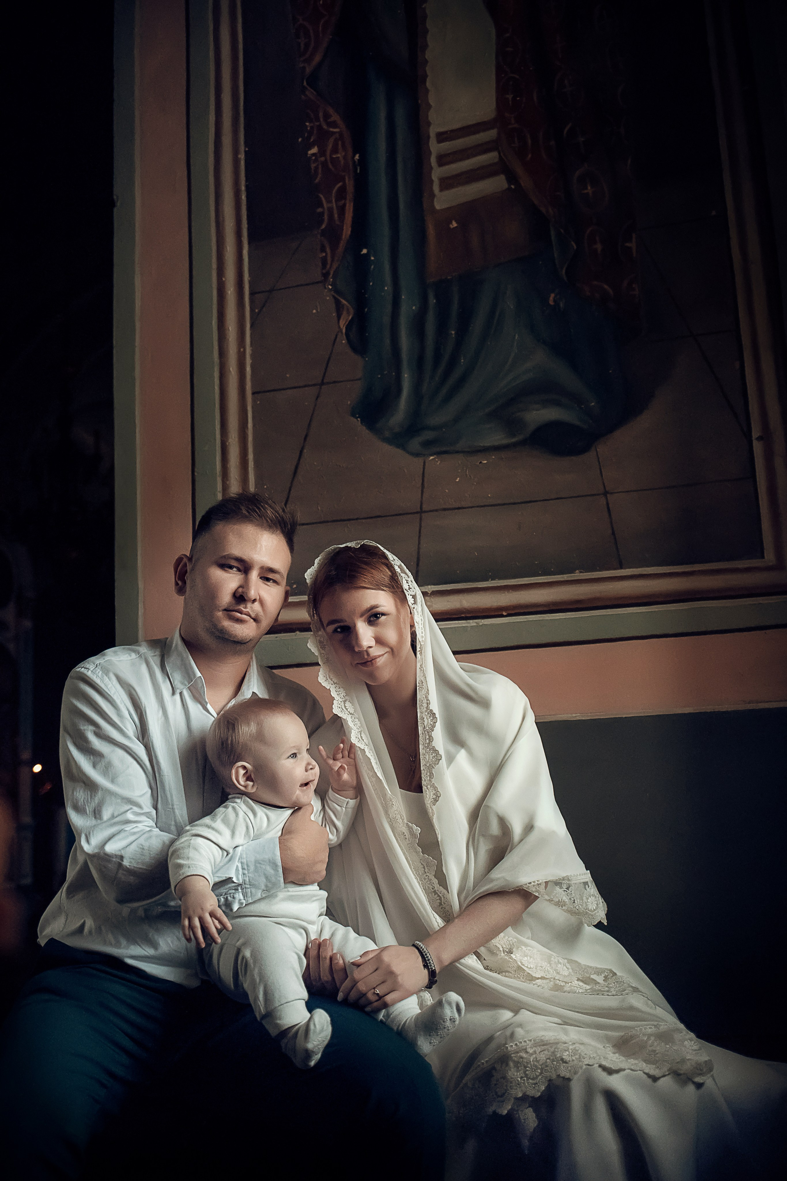 Фотосъемка крещения ребенка в православном храме в Домодедово