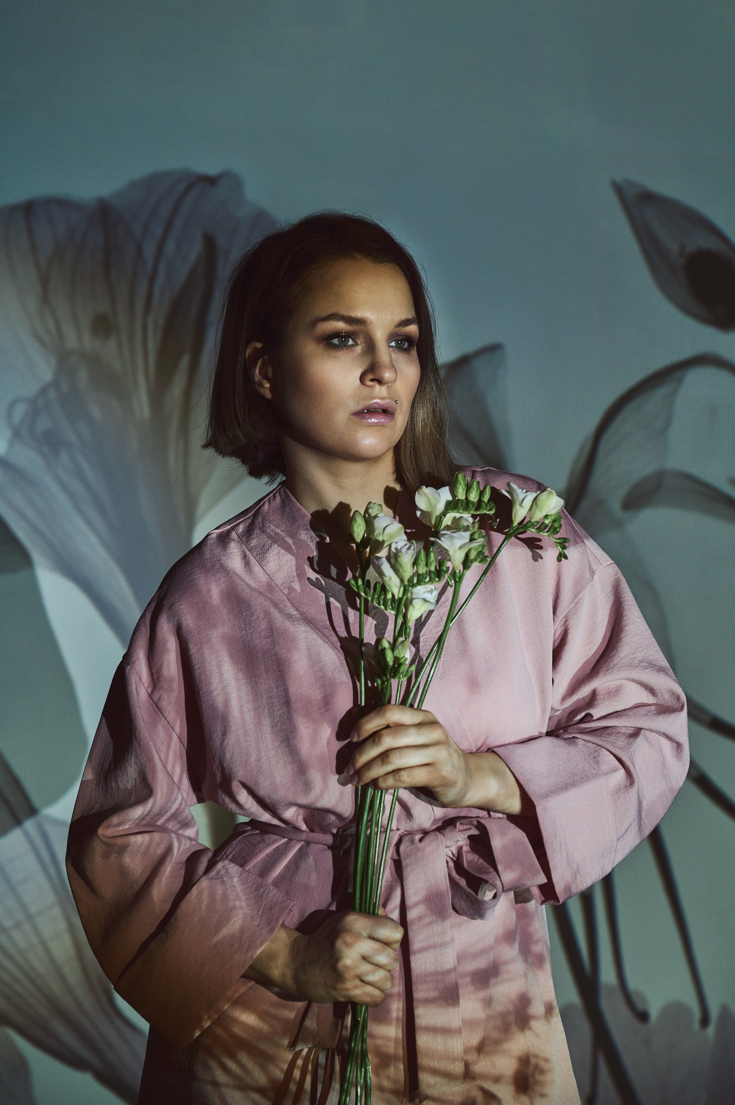 Фотосессия Ксении с проектором