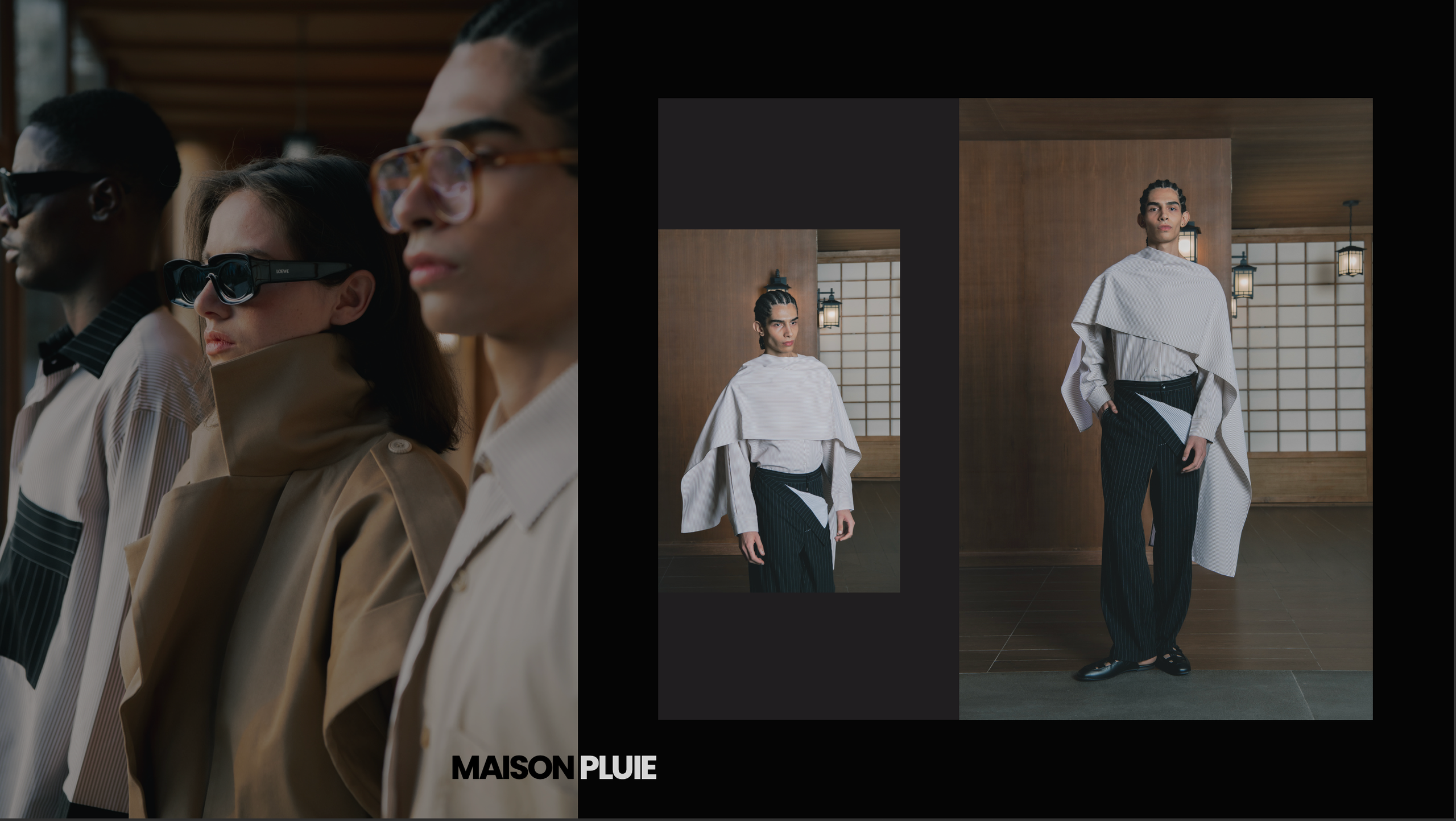 Lookbook layout for Maison Pluie Dubai brand. Elizaveta Filchenko. Fashion-photographer and director