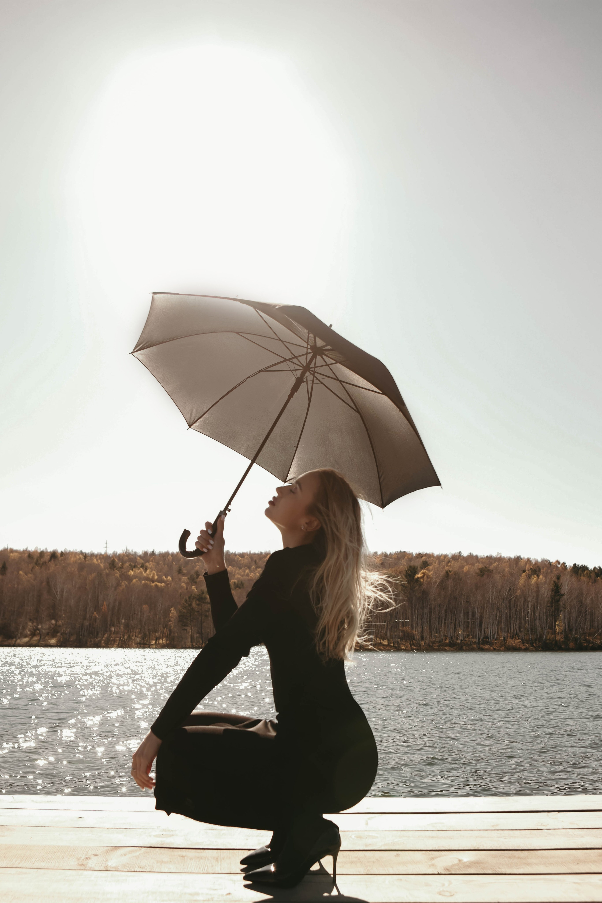 Кристина с зонтом. Фотограф в Иркутске