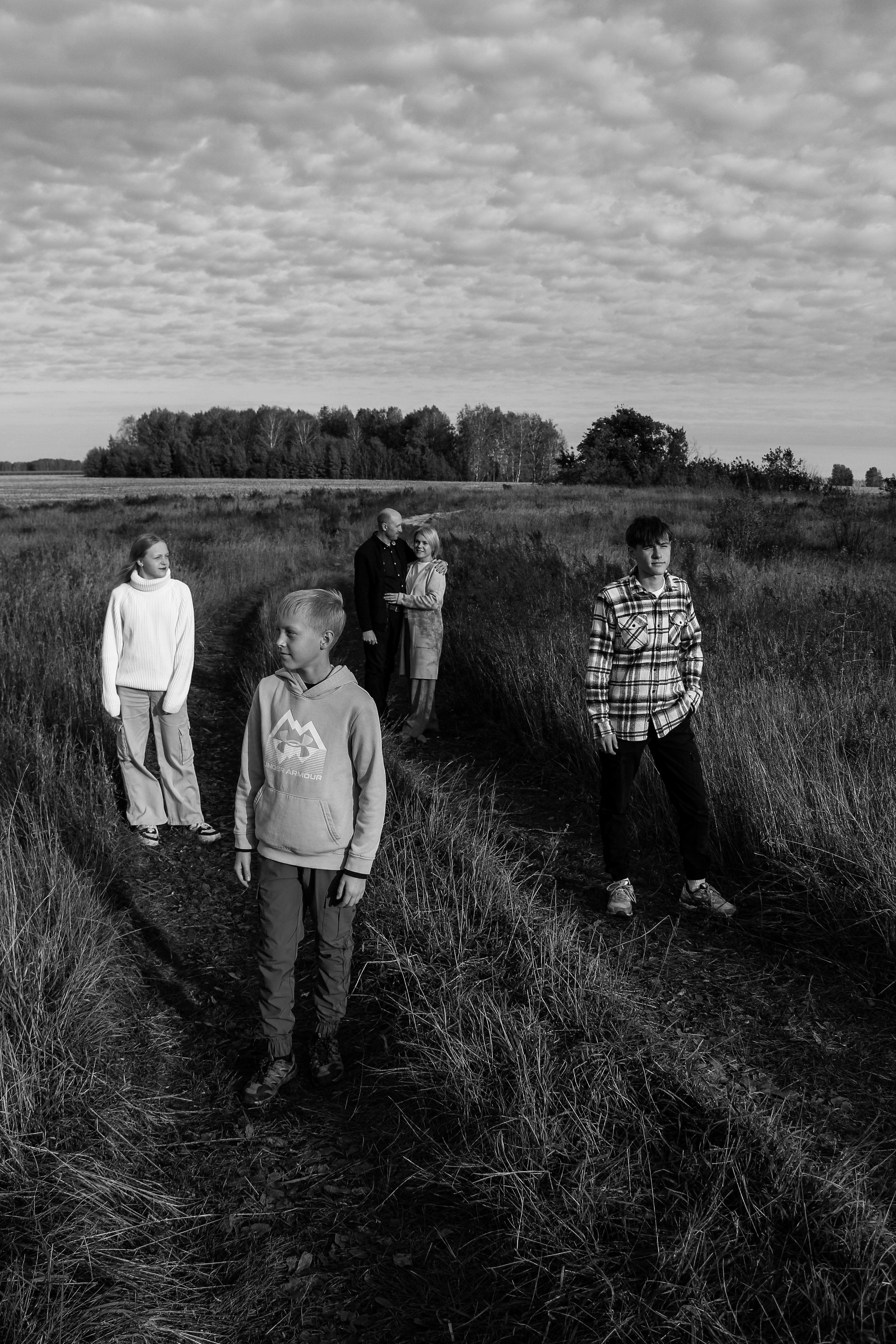 Семейная фотоистория. Большая семья Константина и Анны. Семейный фотодуэт Ирина и Николай Власьевы. Фотосессии в Новосибирске