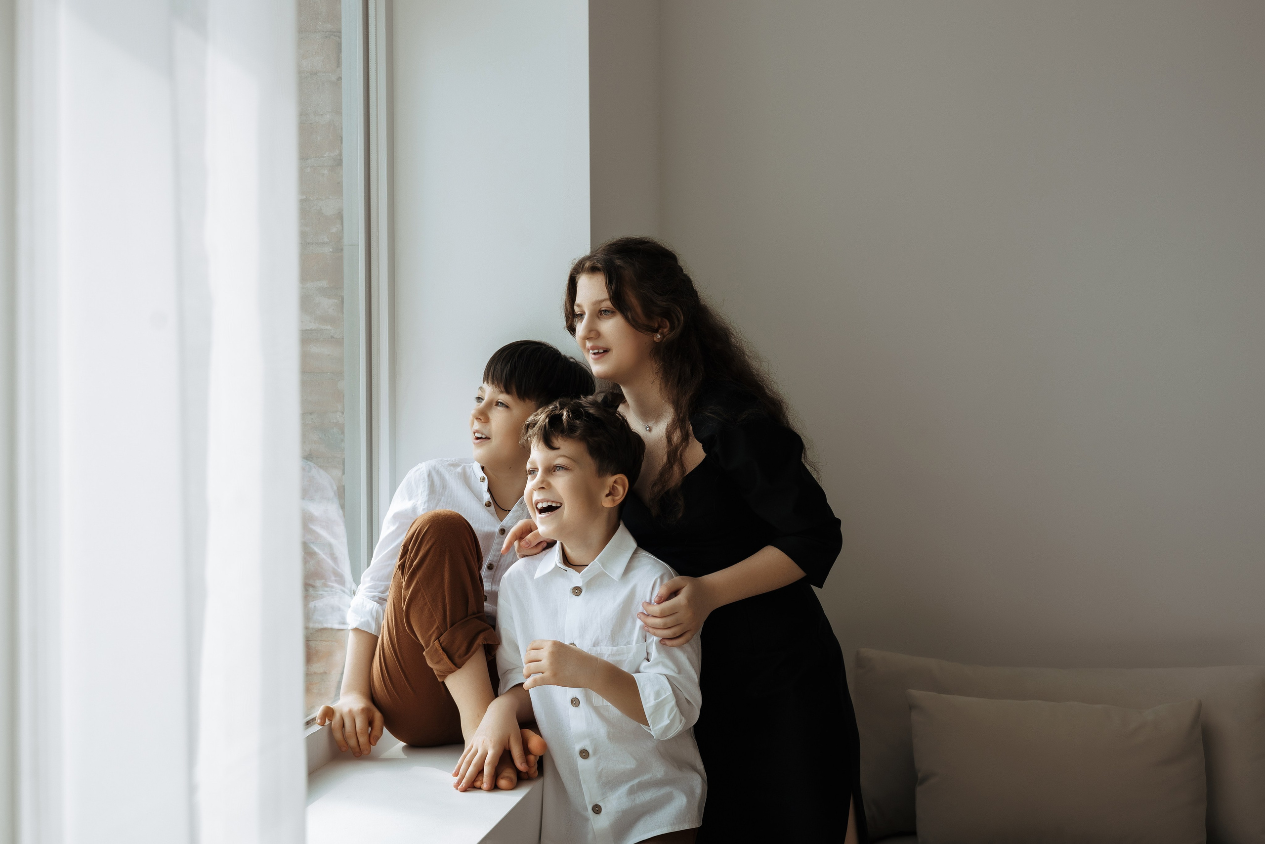 Анна с детьми. Фотограф Краснодар