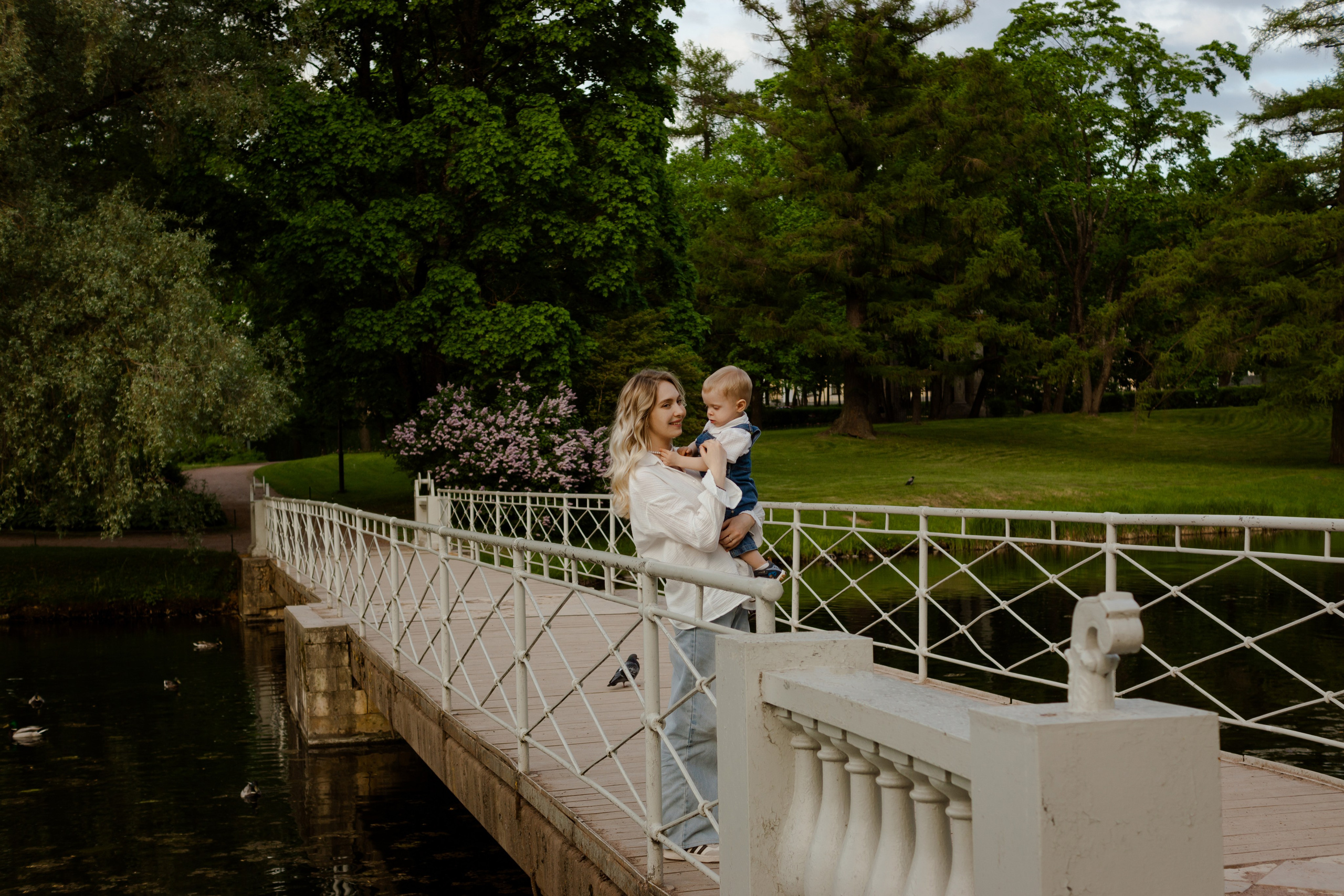 Аня с сыном Сашей