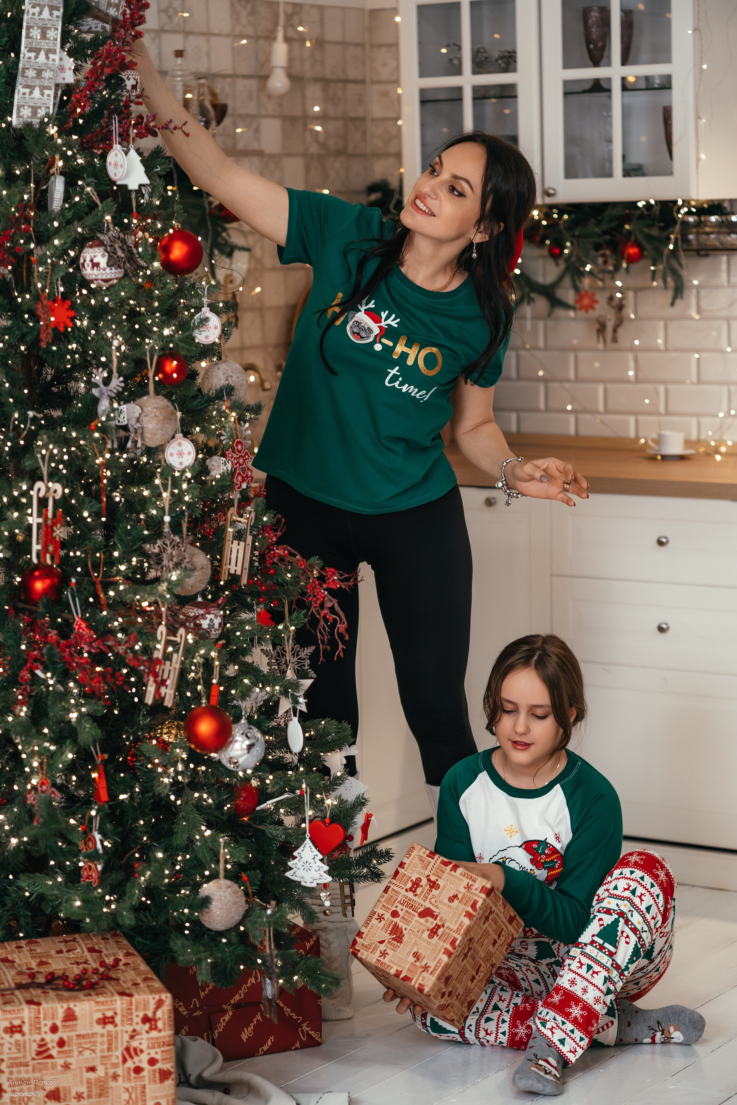 Семейная новогодняя съемка. Фотограф Антон Перков