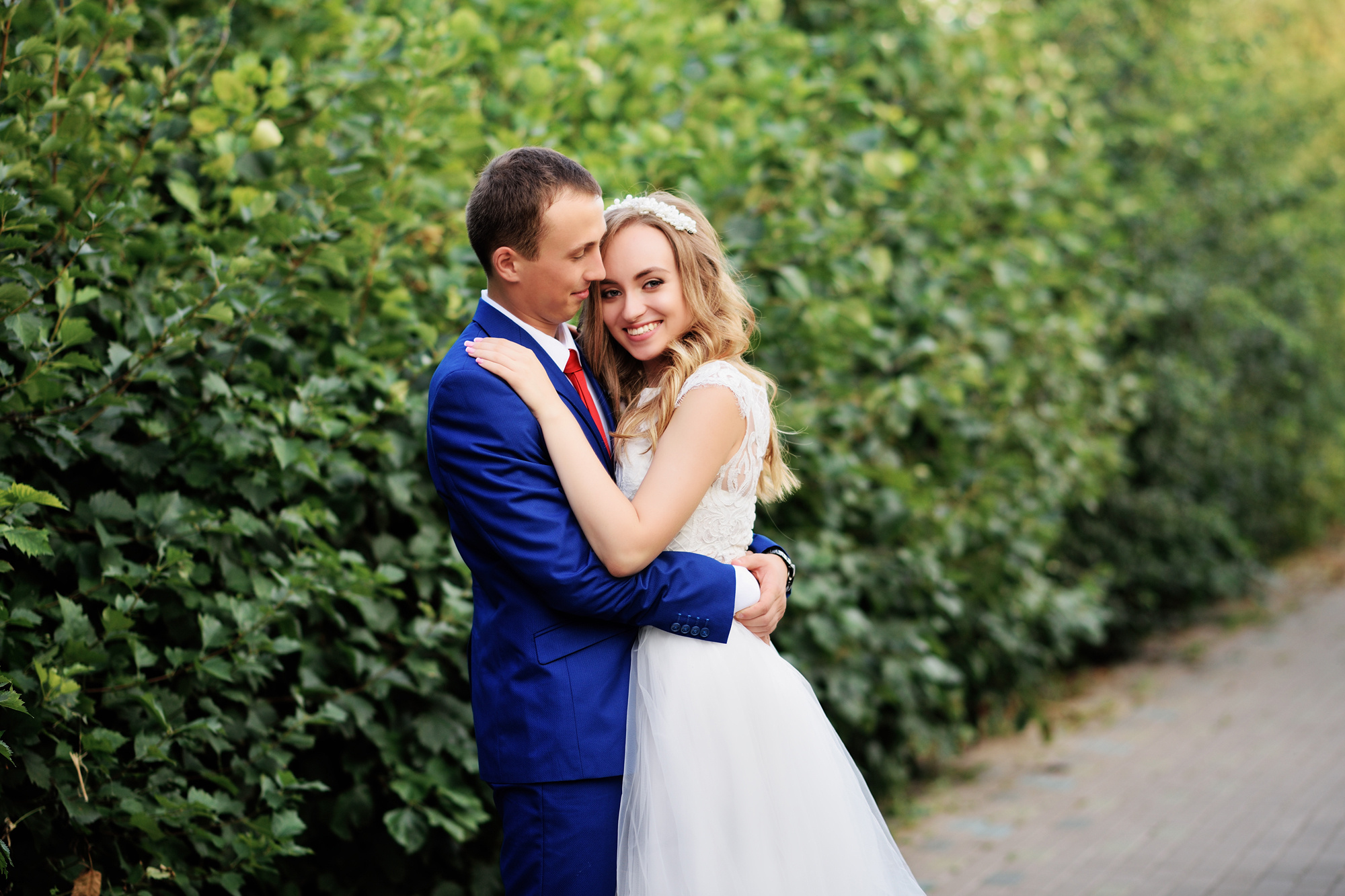 свадебная фотосессия невесты