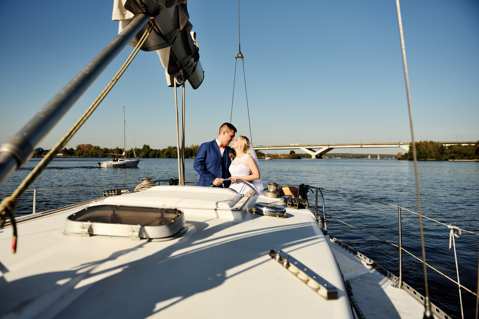 свадебная фотосессия на яхте
