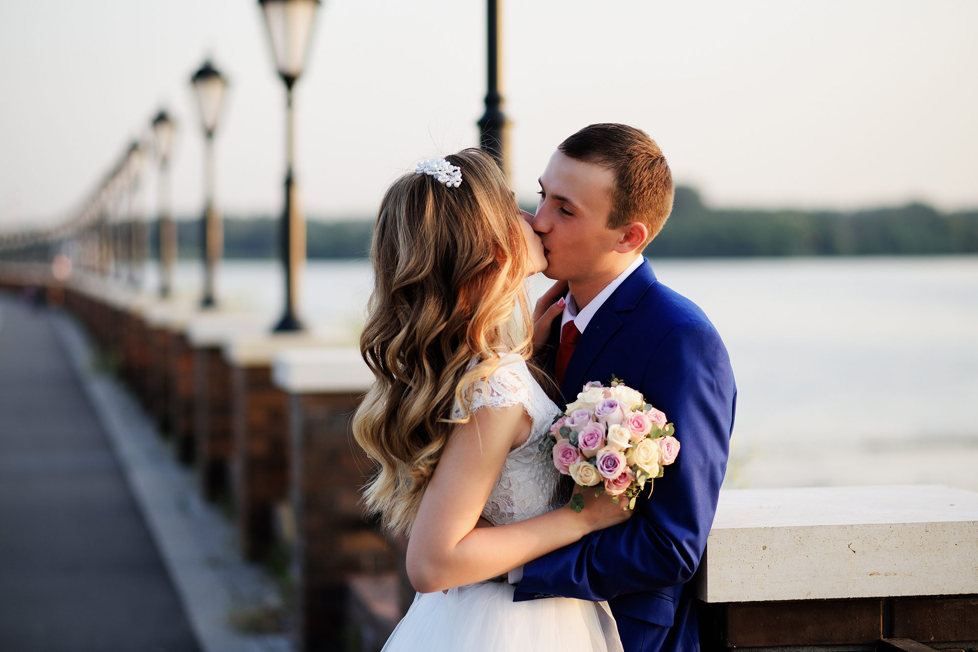 свадебная фотосессия на набережной