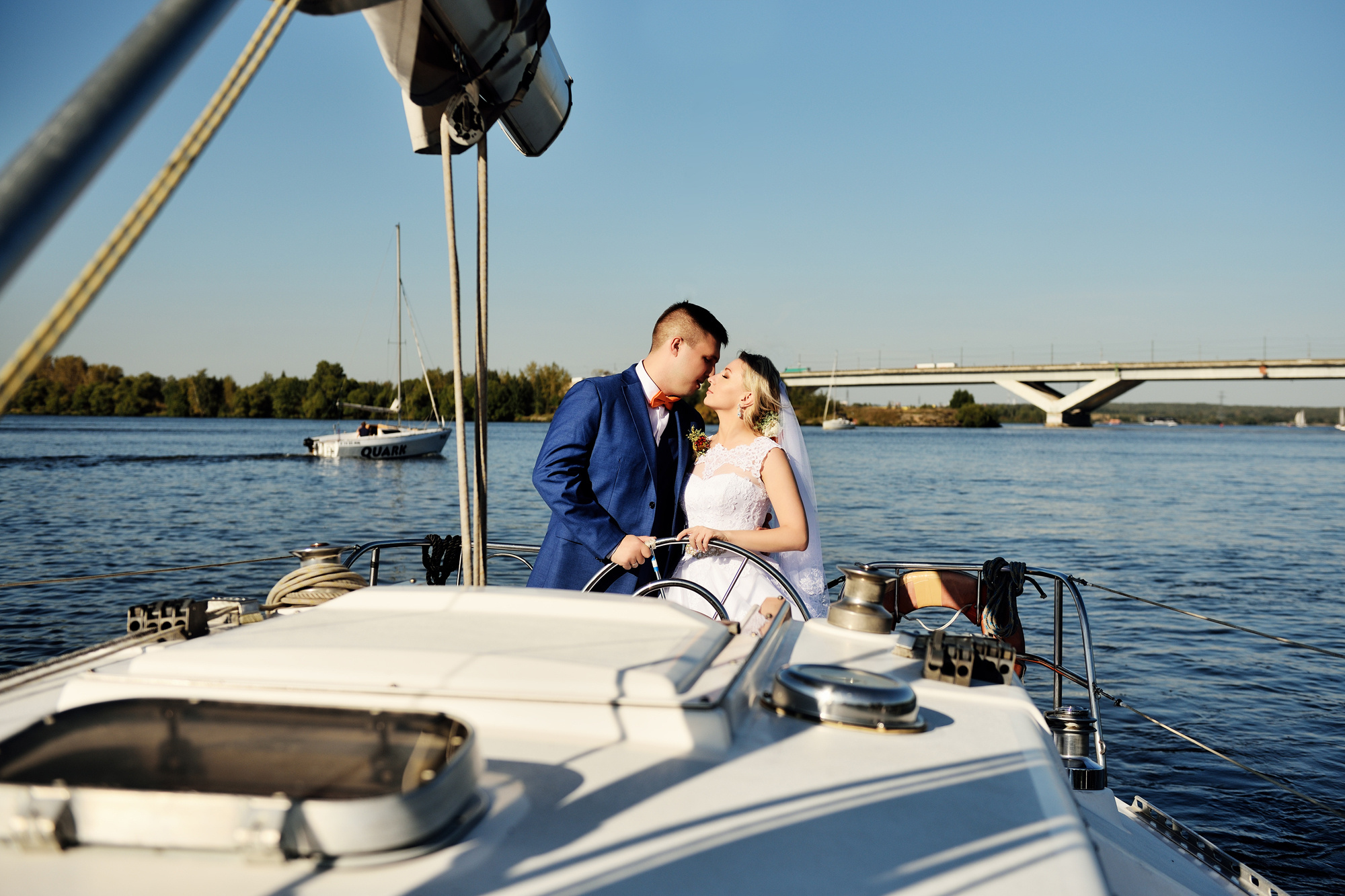 свадебная фотосессия на яхте