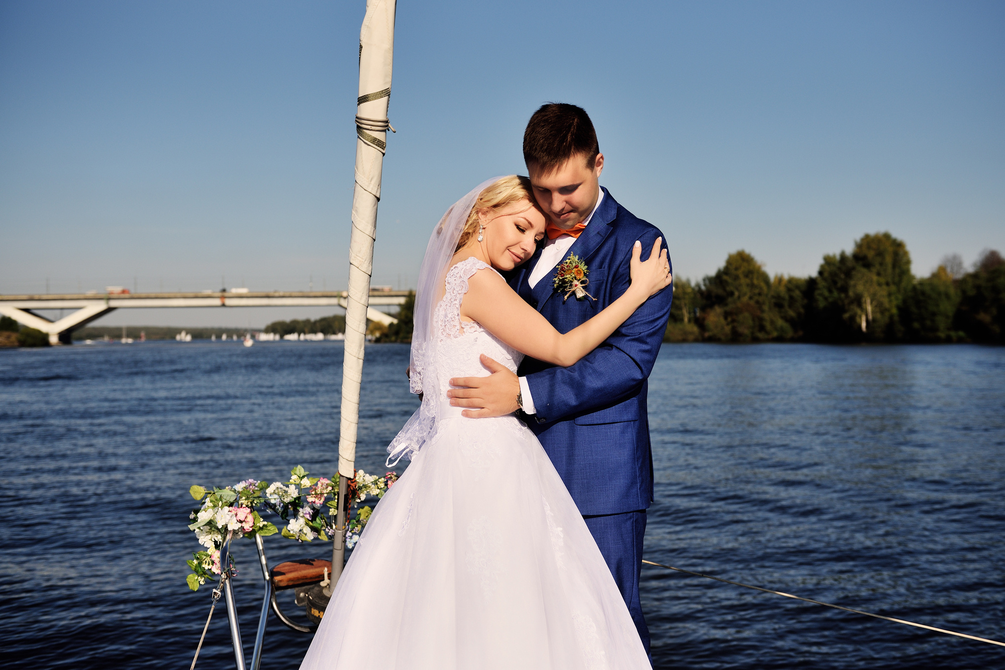 свадебная фотосессия на яхте