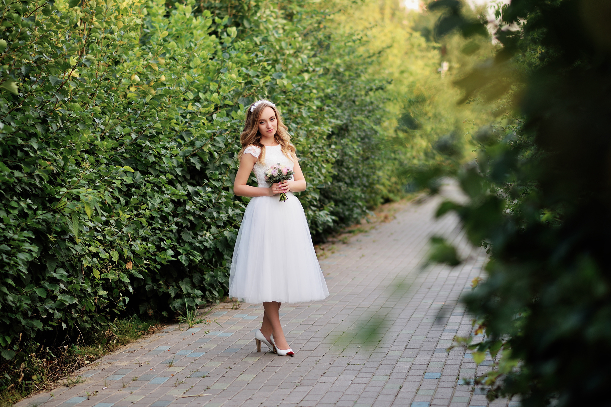 свадебная фотосессия невесты