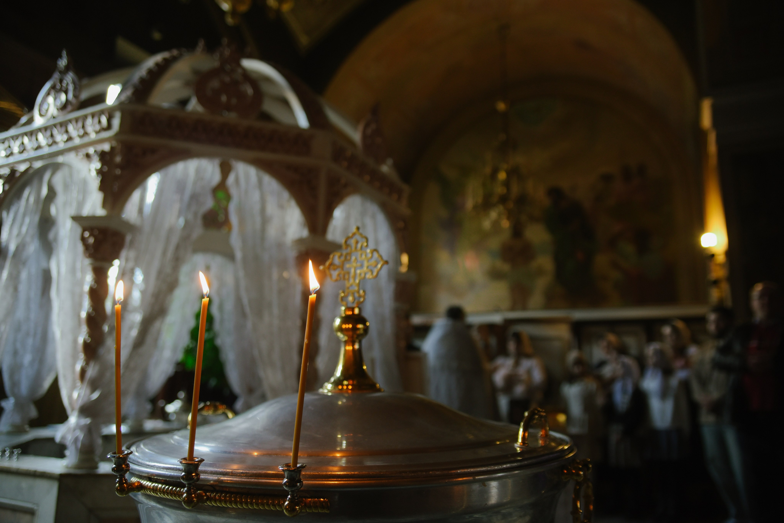 Таинство крещения Савва Храм Воскресения Словущего в Даниловской Слободе. Фотограф Лола Волна, город Москва