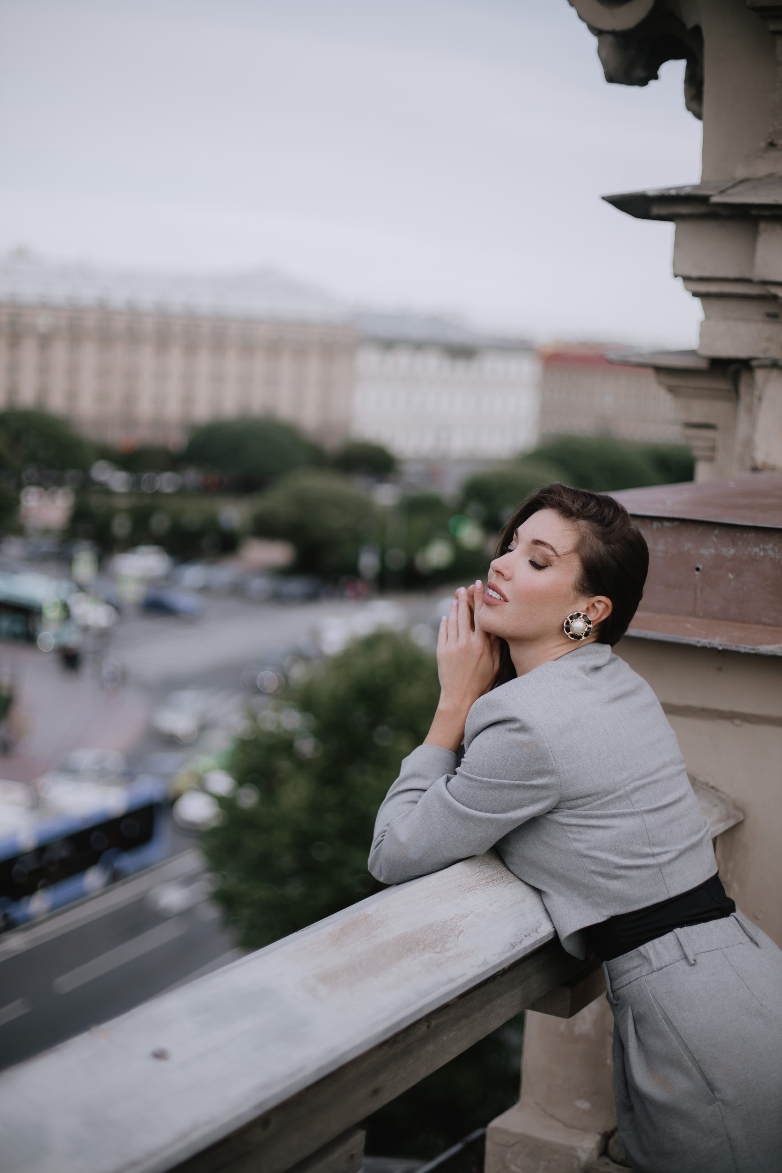 Вероника (съемка на крыше). Фотограф в Москве и Санкт-Петербурге Дарина