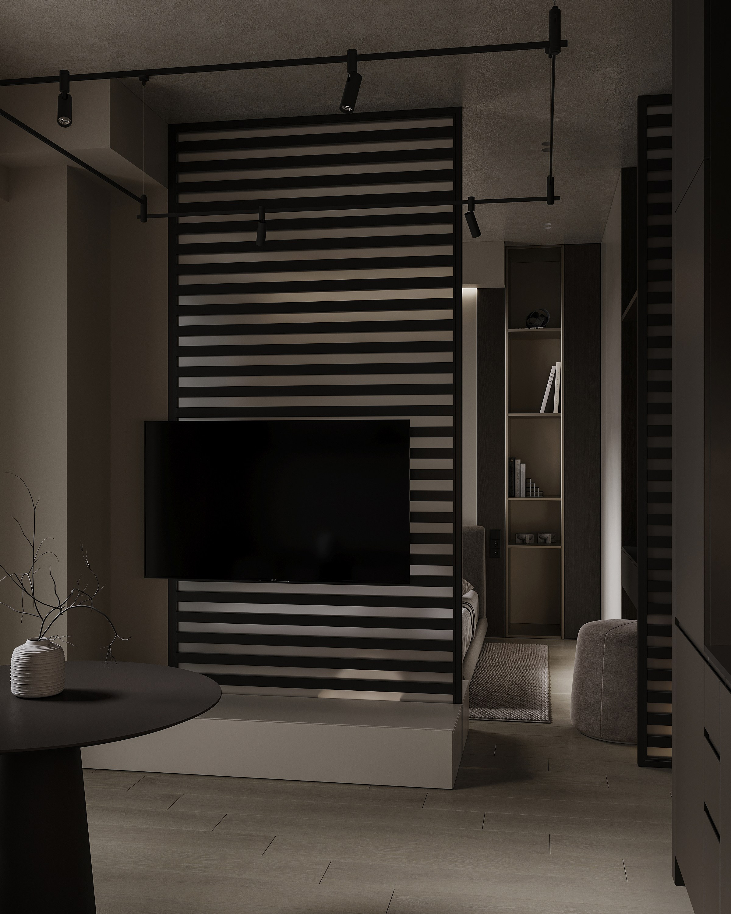 Прихожая + кухня-гостиная + спальня. Ronirosse