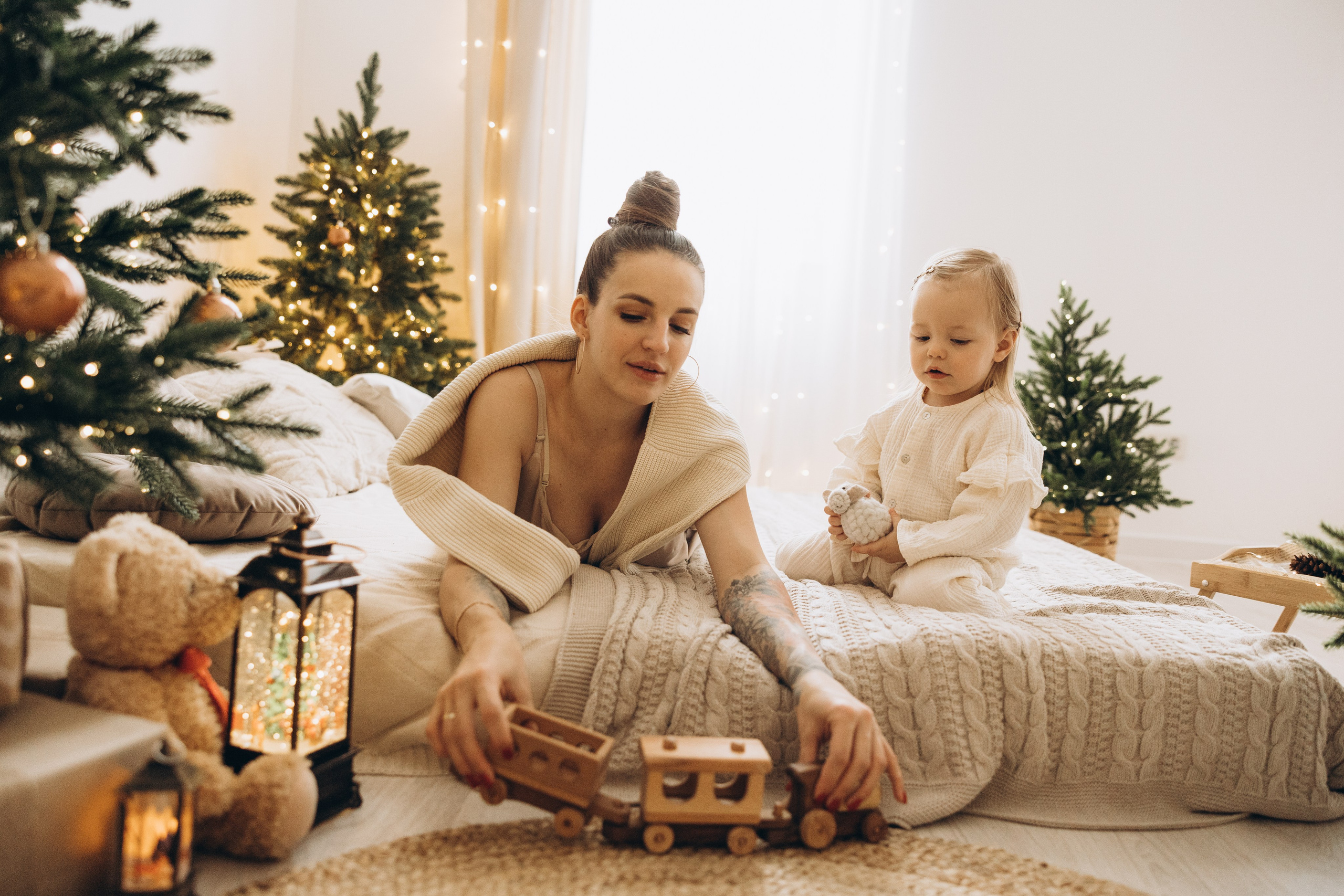 Ольга и Мирослава НГ. Семейный фотограф в Москве Виктория Ястребинская