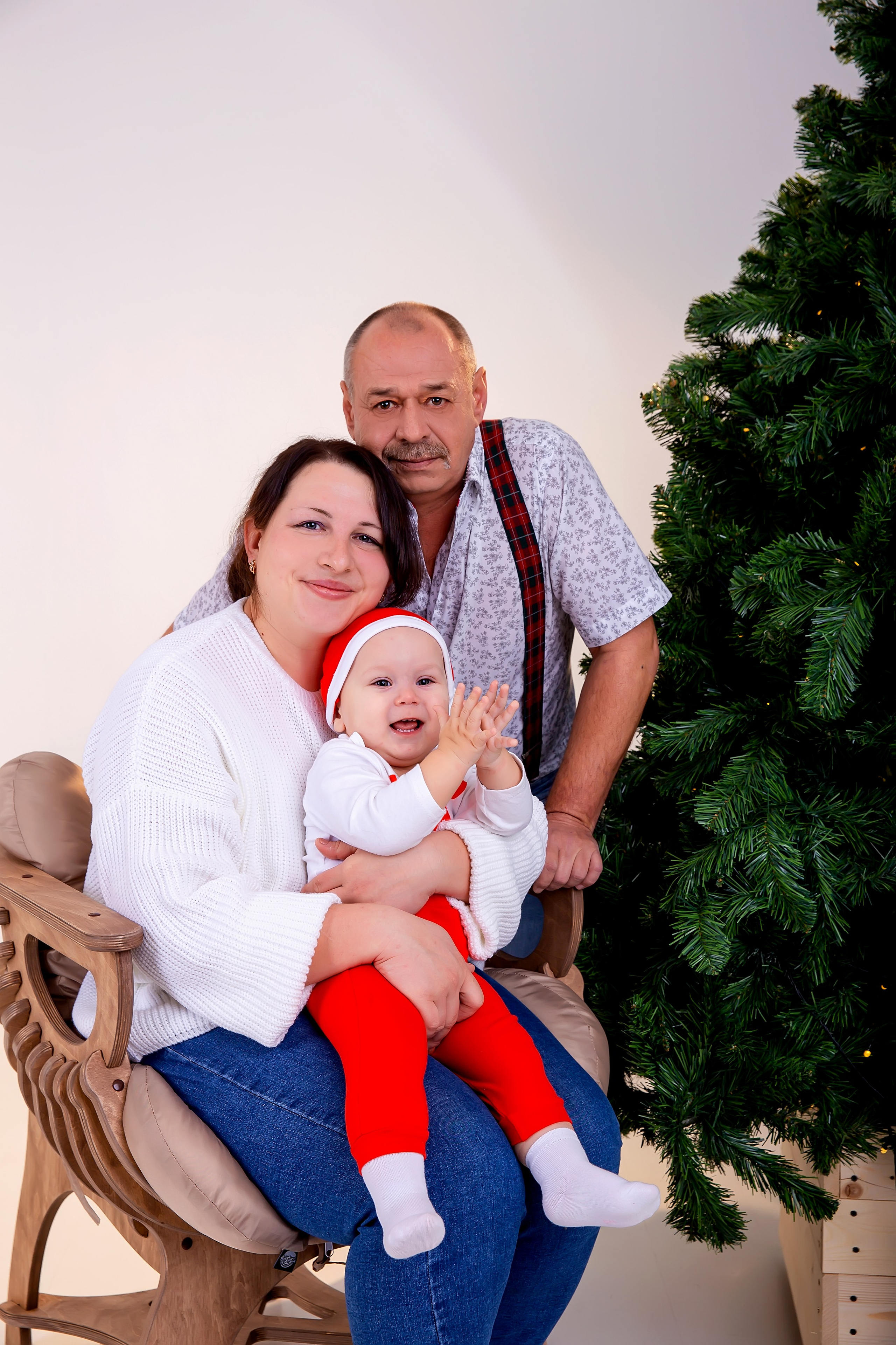 Новогодняя семьей. Школьный и детский фотограф Старожилово