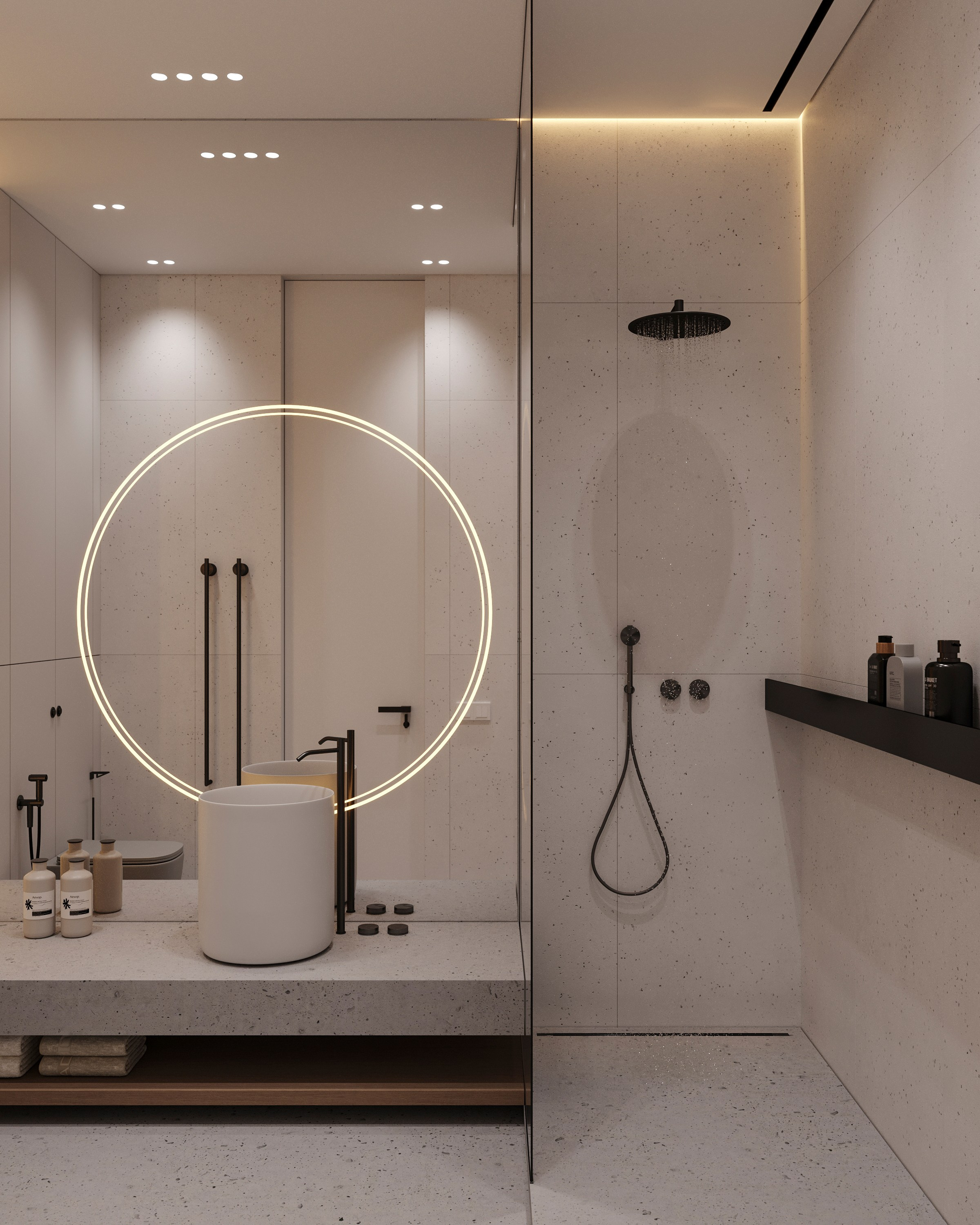 CONCRETE | DESIGNER ANNE KIREEVA. Interior Visualization by Valerie Stetyukevich